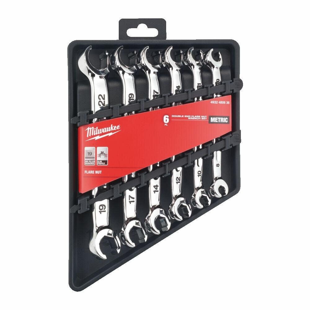 Milwaukee Werkzeugset MILWAUKEE BREMSSCHLAUCHSCHLÜSSEL-SET 6-tlg