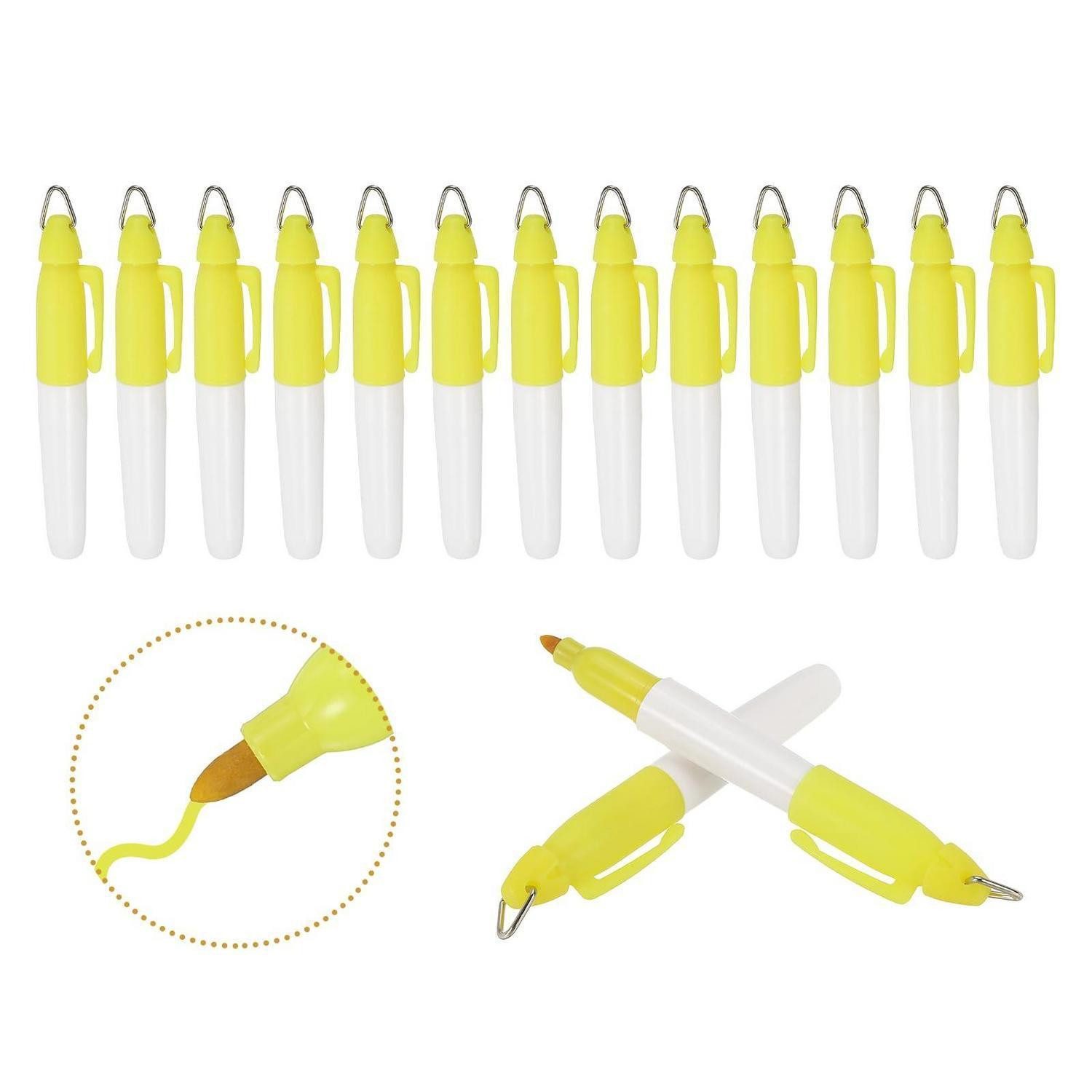 LuxusKollektion Permanentmarker Mini Permanent Marker Set Gelb 15 Stk. Runde Punktspitze