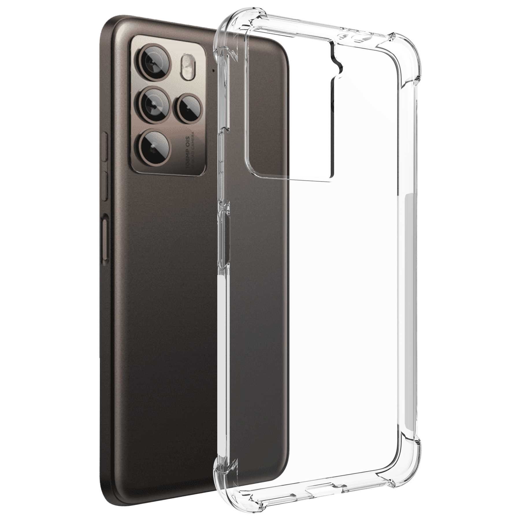 mtb more energy Smartphone-Hülle Clear Armor Case für HTC U23 Pro (2QC9200,-9100,-B100, 6.7), Transparente TPU Schutzhülle Case Backcover mit Anti-Shock Verstärkung