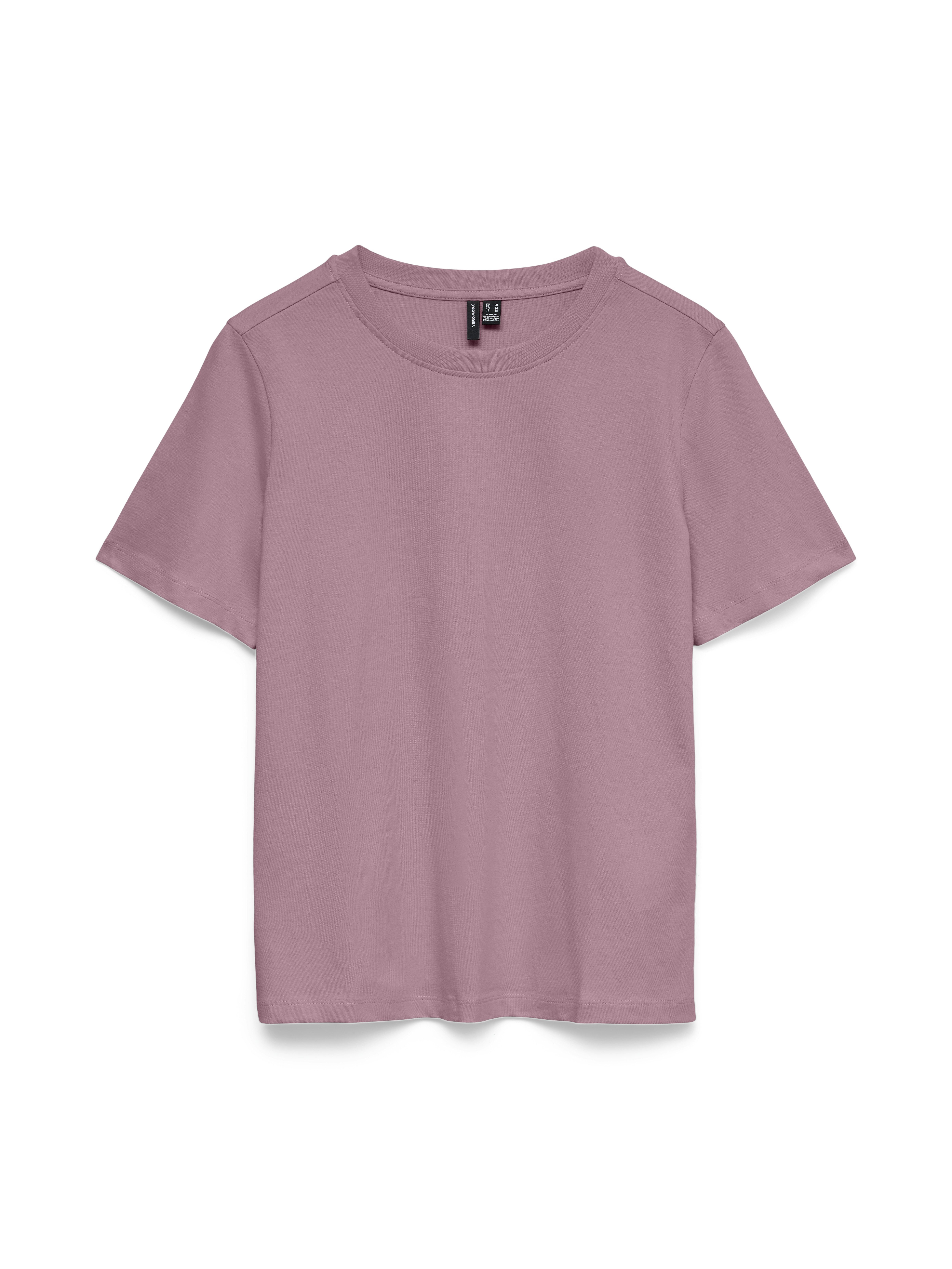Vero Moda Kurzarmshirt VMPAULINA SS T-SHIRT GA JRS NOOS Baumwolle, regular fit