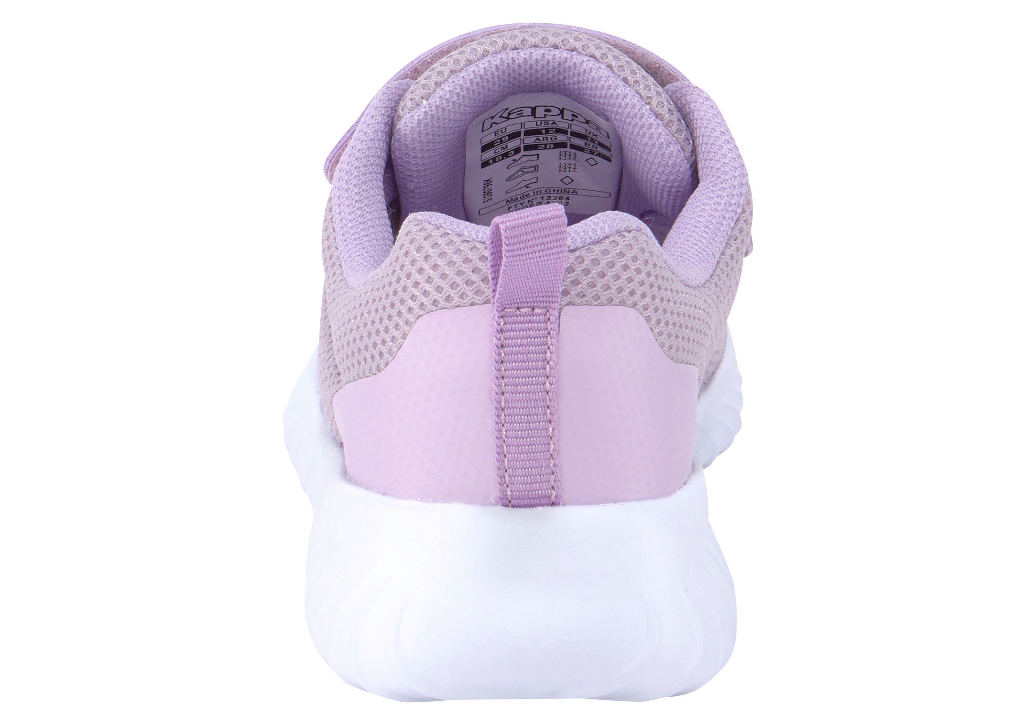 Kappa Sneaker mit Kinder flieder Klettverschluss für
