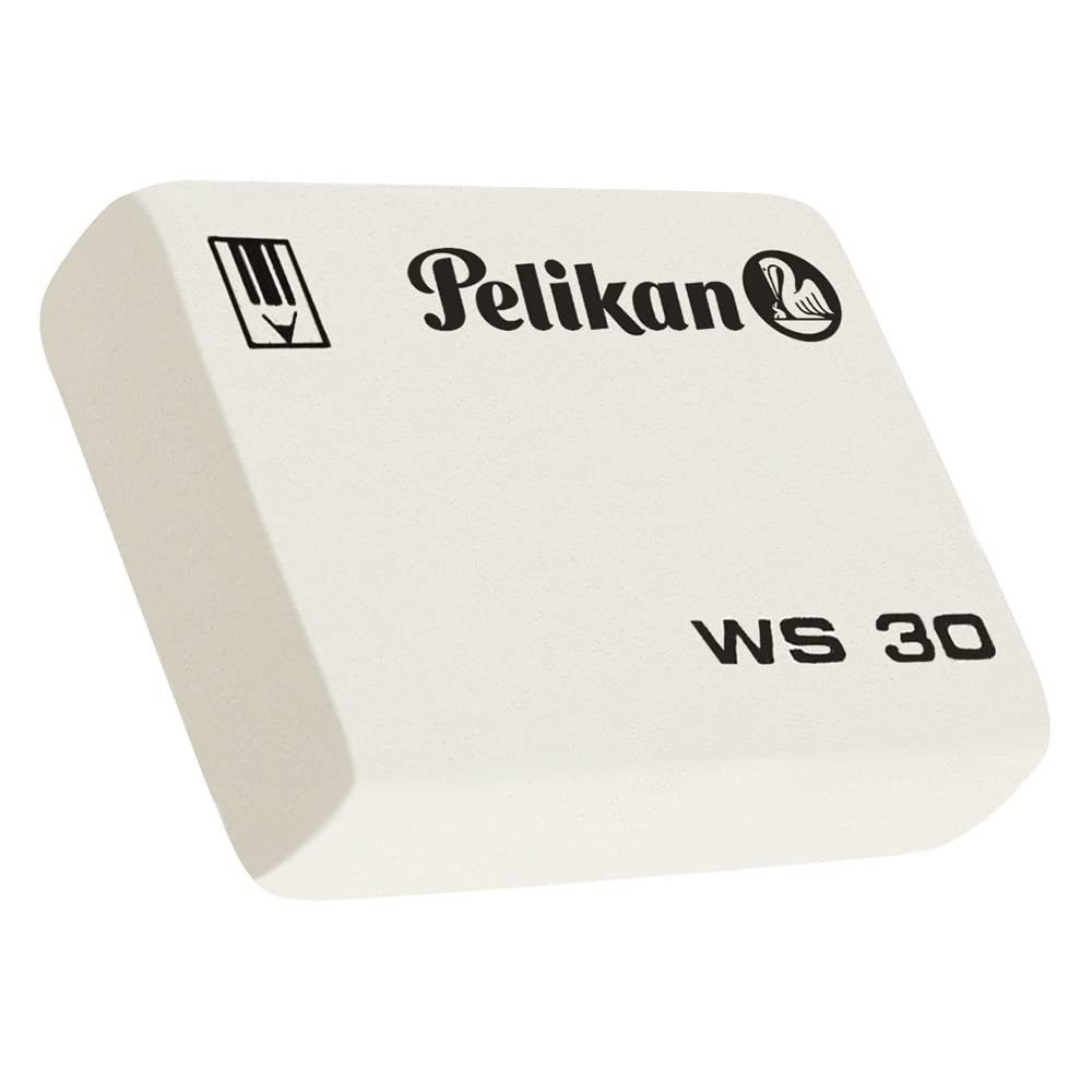 Pelikan Radiergummi Pelikan Radierer BR4 für präzises Radieren, Ergonomische Form, schmierfrei, geeignet für Bleistifte