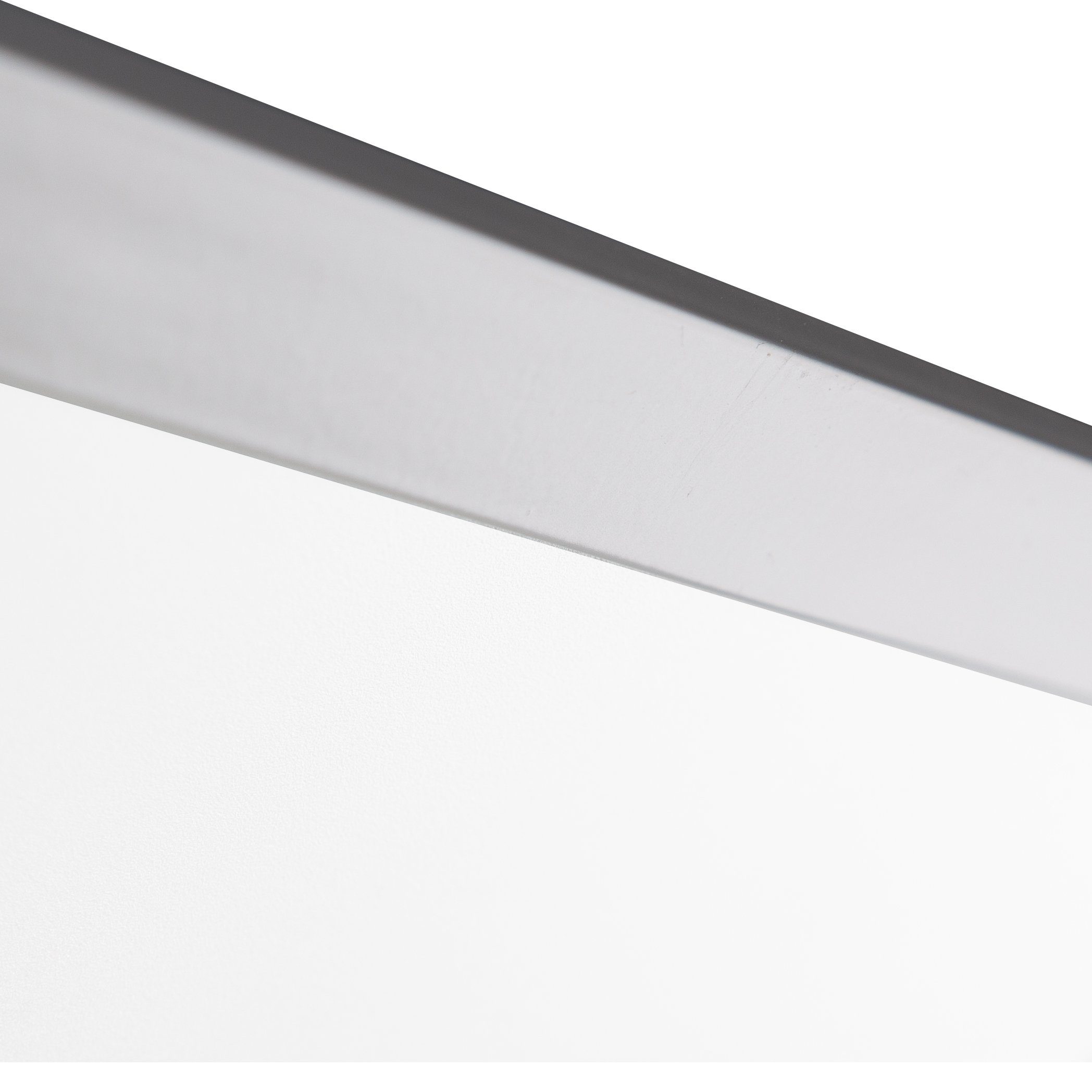 bmf-versand LED Deckenleuchte Metall Silber Deckenleuchte Leuchten Nino Deckenlampe Quadrat