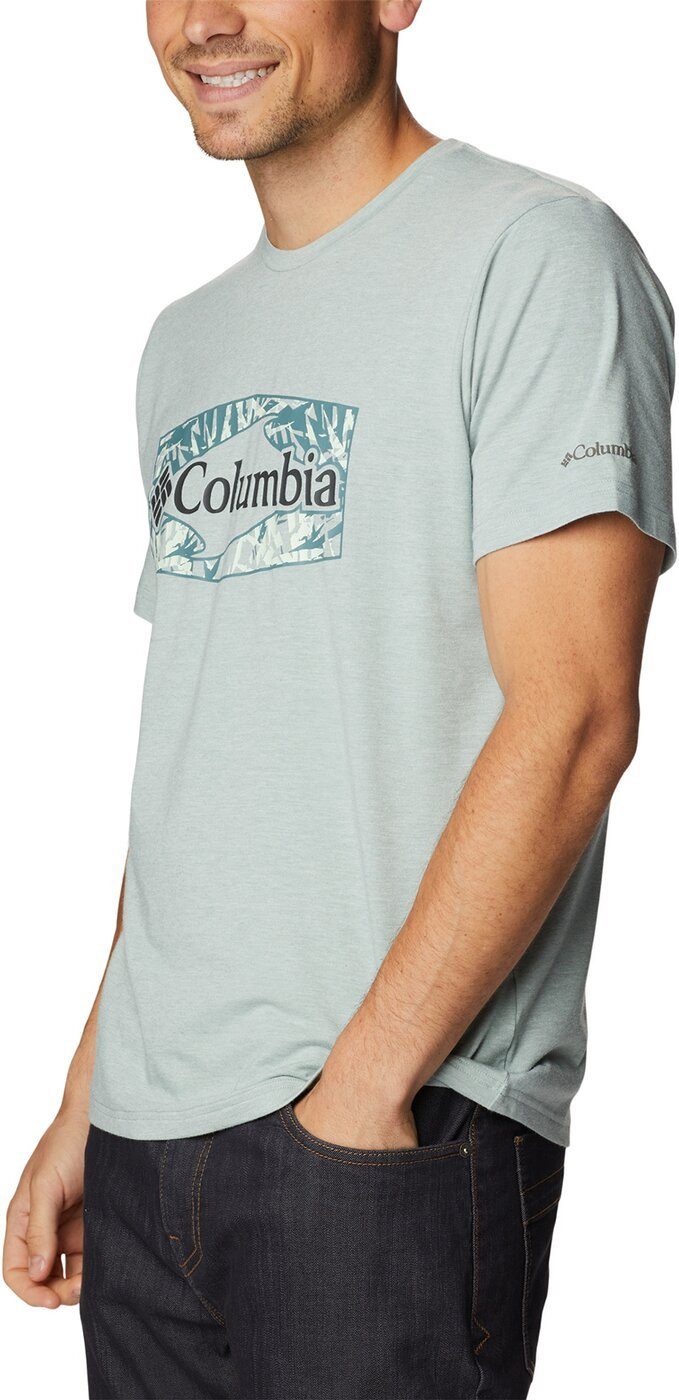 Sleeve Niagara Trek Columbia Men's Hex Graphic T-Shirt Palmed 351 Sun Hthr, Graphi Short