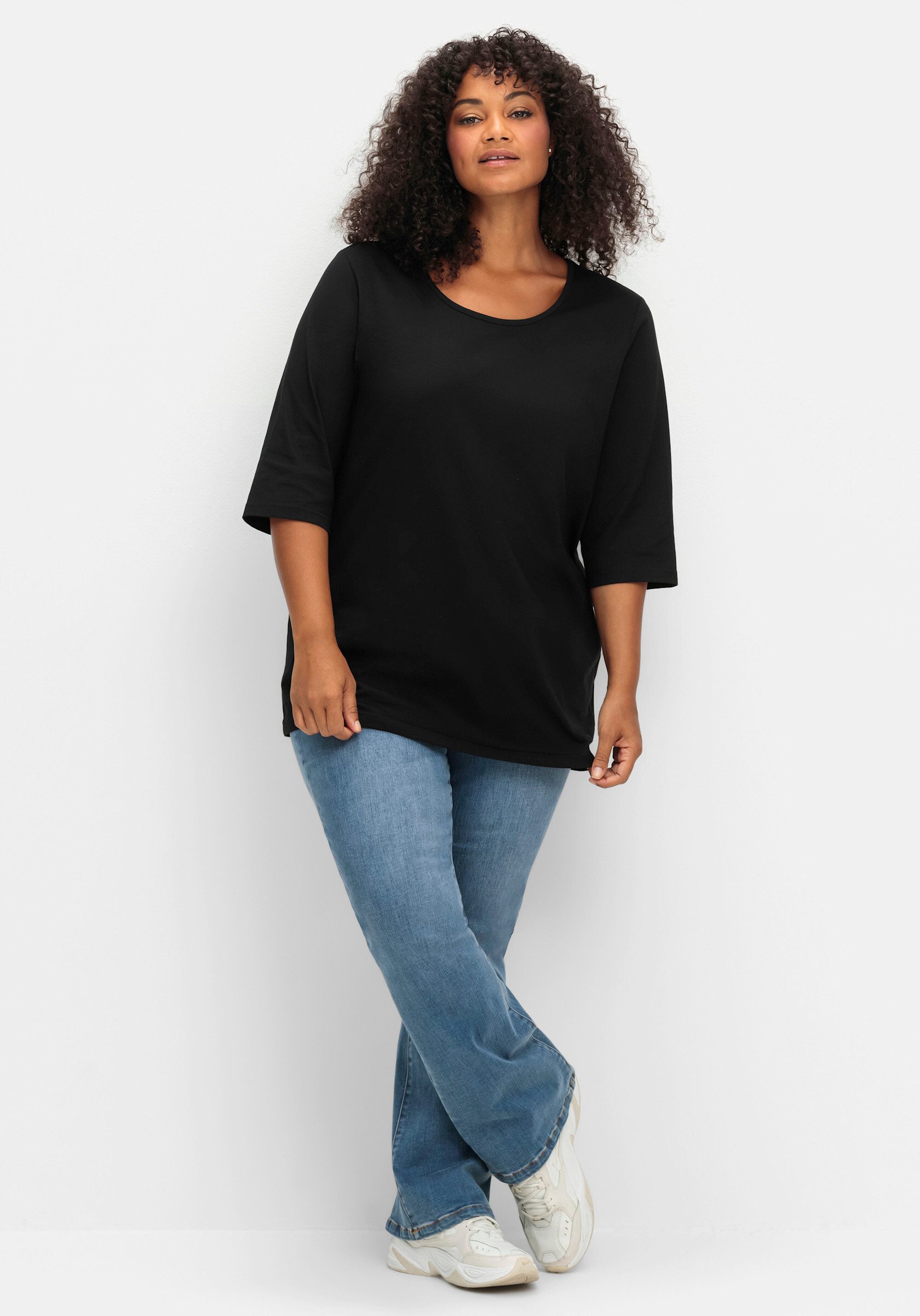 Sheego T-Shirt 3/4-Arm-Shirt günstig online kaufen