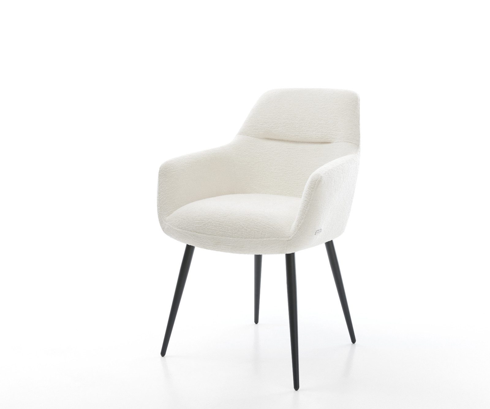 DELIFE Polsterstuhl Pejo-Flex, 4-Fuß konisch Schwarz günstig online kaufen