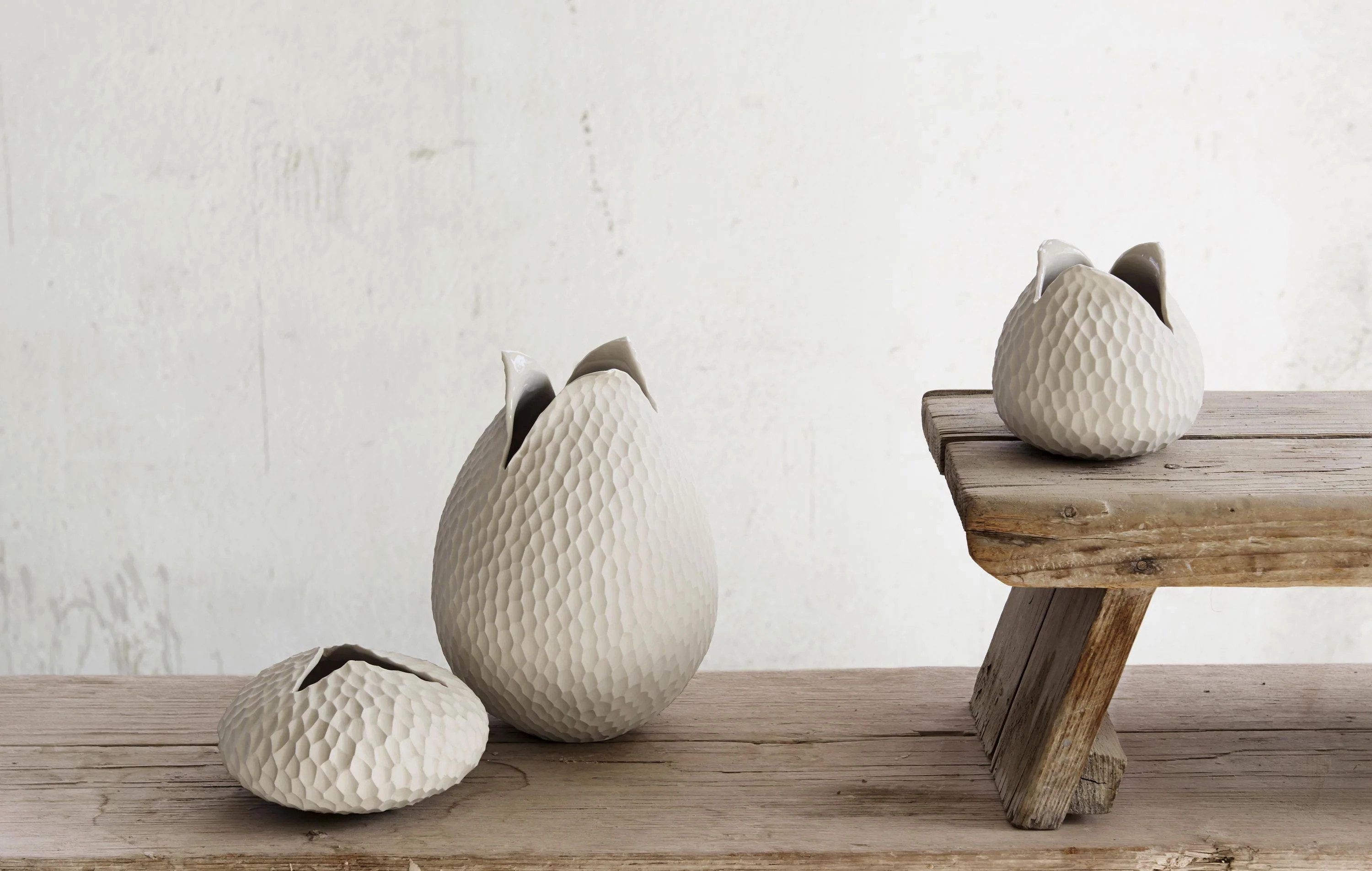 ASA SELECTION Dekovase ASA Selection carve Vase, natur Ø10 cm günstig online kaufen