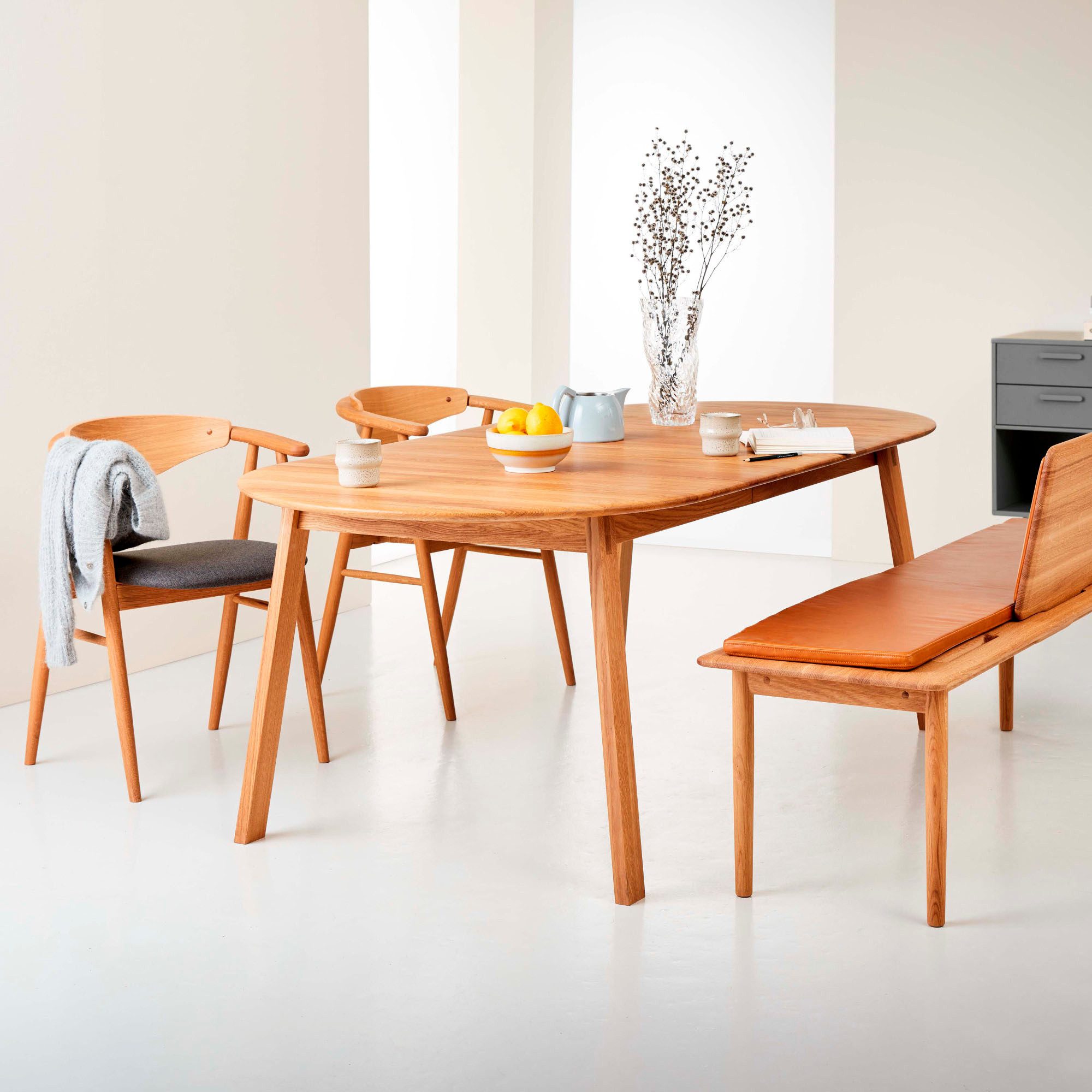 Hammel Furniture Esstischplatte Findahl by Hammel Amalfi, 45x100 cm, Eiche Massivholz für Amalfi Esstisch