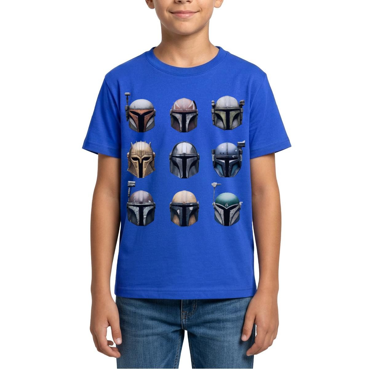 T-Shirt Star Wars: Mandalorian Mandalorianische Helme Teenager T-Shirt