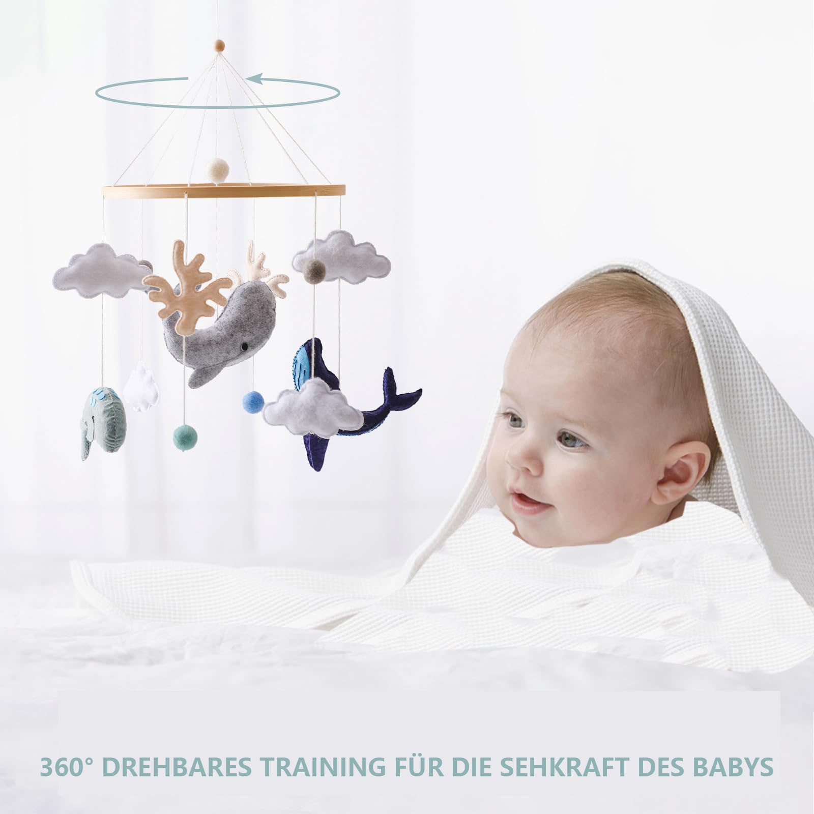 CLTYQ Mobile Baby Holz Hängende Bettglocke, günstig online kaufen