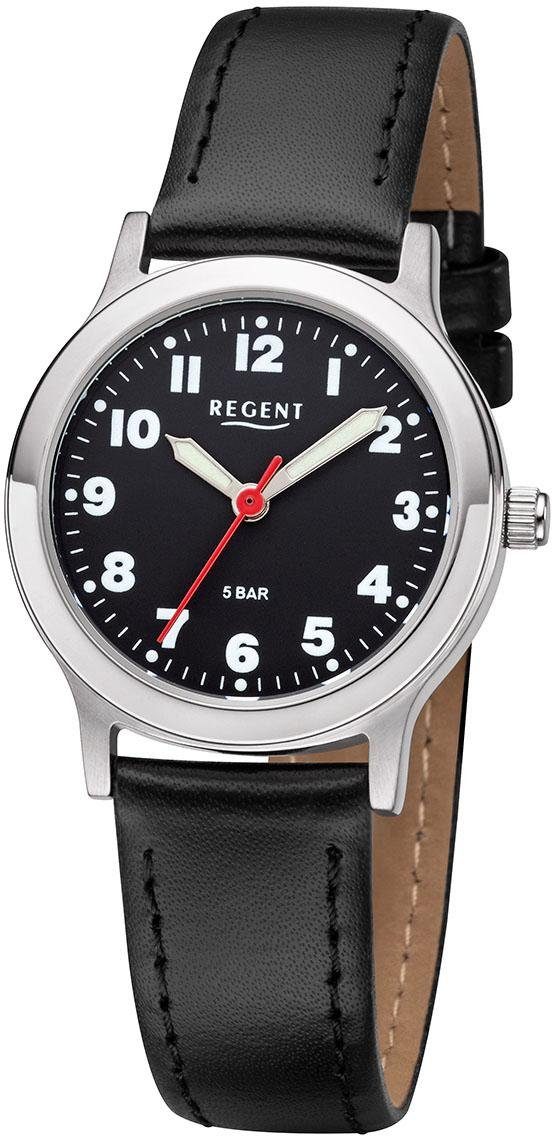 Regent Quarzuhr F1071, 7975.40.16, Armbanduhr, Damenuhr, Mineralglas, Leder günstig online kaufen