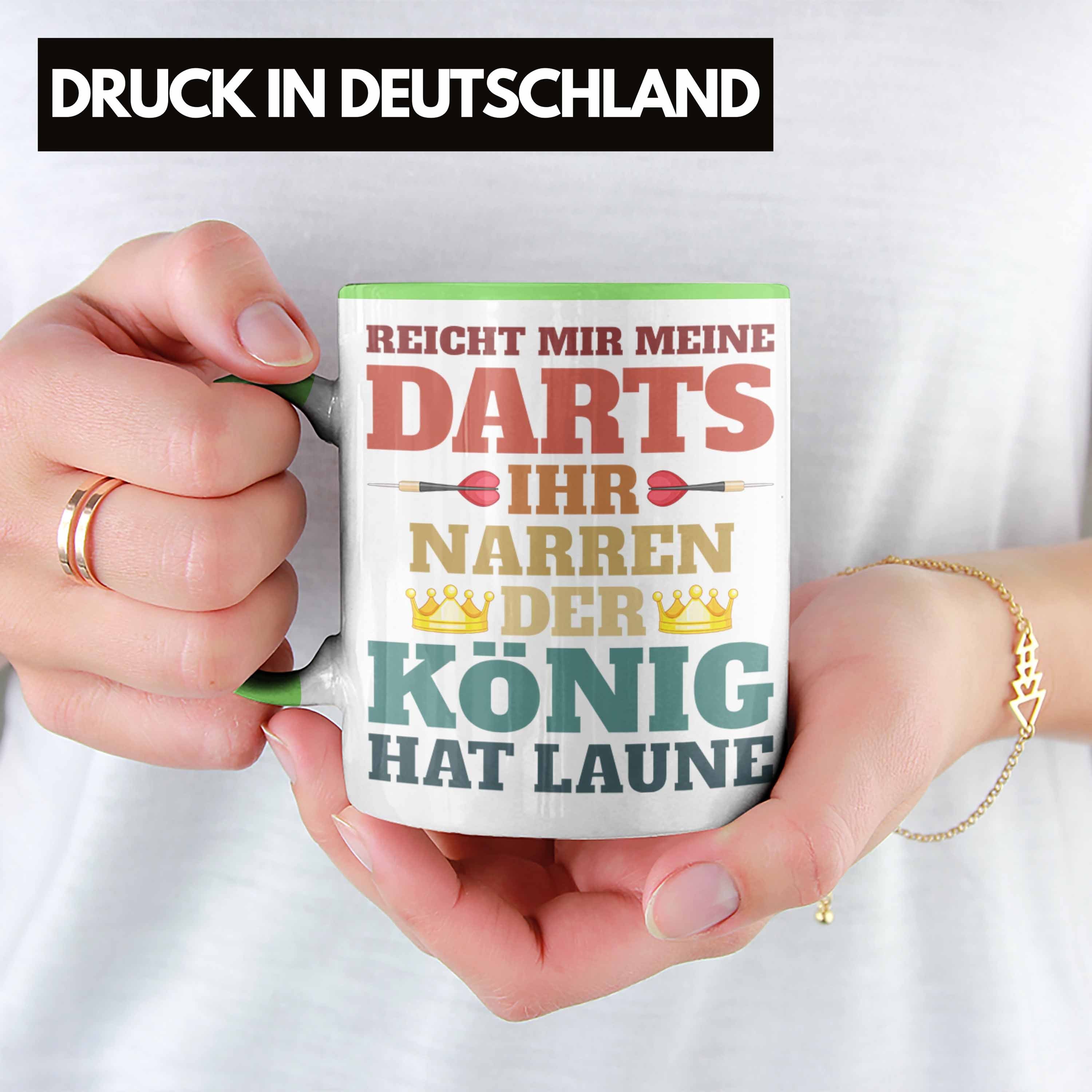 Trendation Grün Trendation - Dartpfeil Dart Geschenkidee Darts Meine Reicht Dart-Spieler Spruch Tasse Mir Tasse Männer
