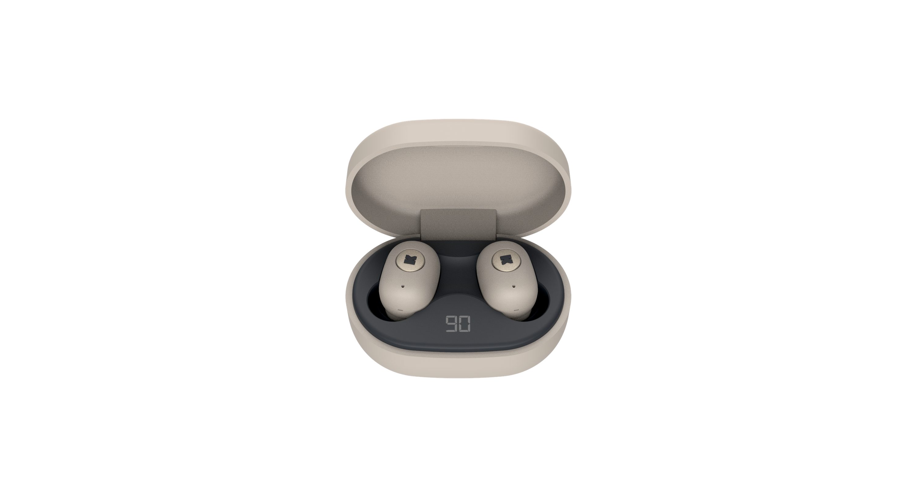 KREAFUNK On-Ear-Kopfhörer (aBEAN Bluetooth Kopfhörer) Ivory Sand