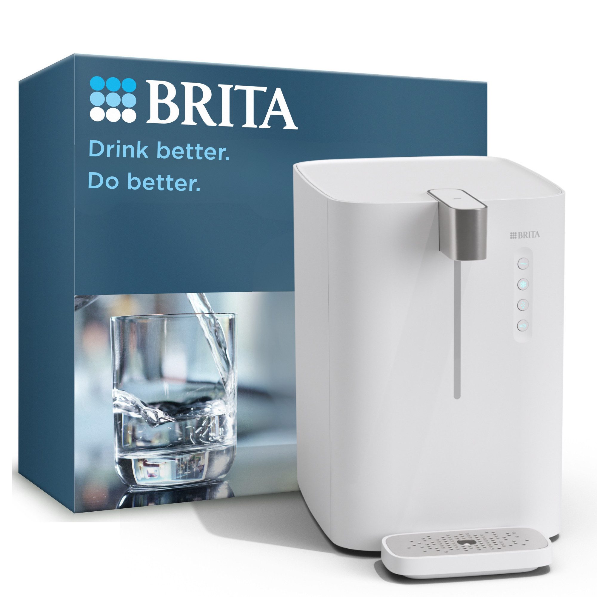 BRITA Wassersprudler yource pro top, inkl. 1 x yource CO2-Zylinder und 1 x BRITA P 3000-S Filterkartusche