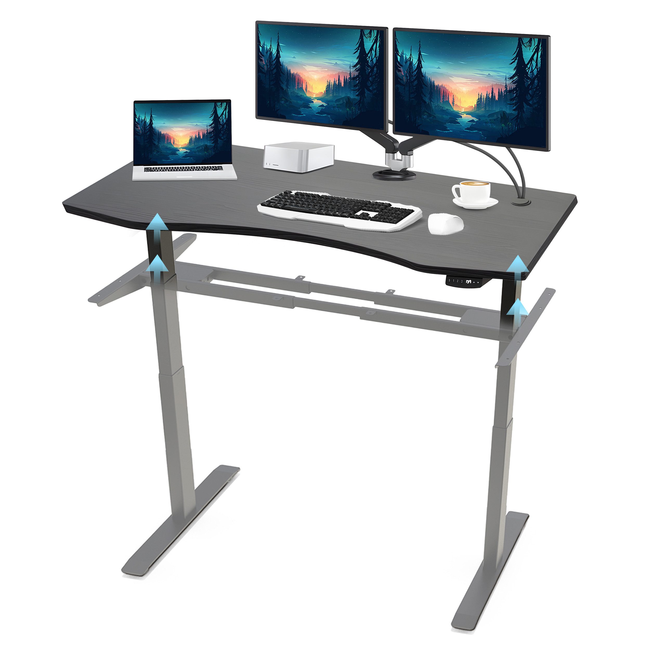 PROMAFIT Arbeitstisch Schreibtisch Stehtisch mit elektrischer günstig online kaufen