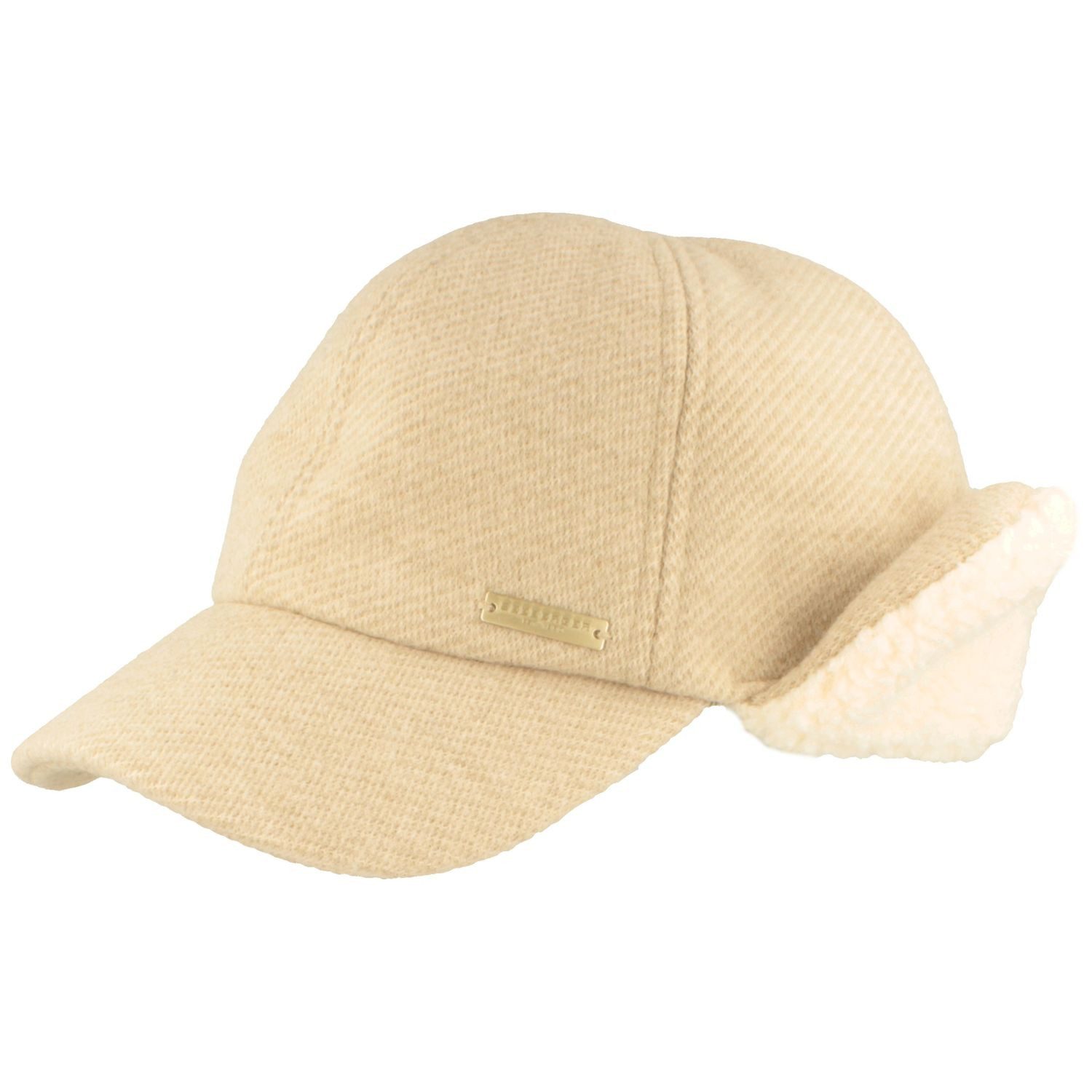 Seeberger Schiebermütze Baseball-Cap in Strickoptik mit Ohrenschutz günstig online kaufen