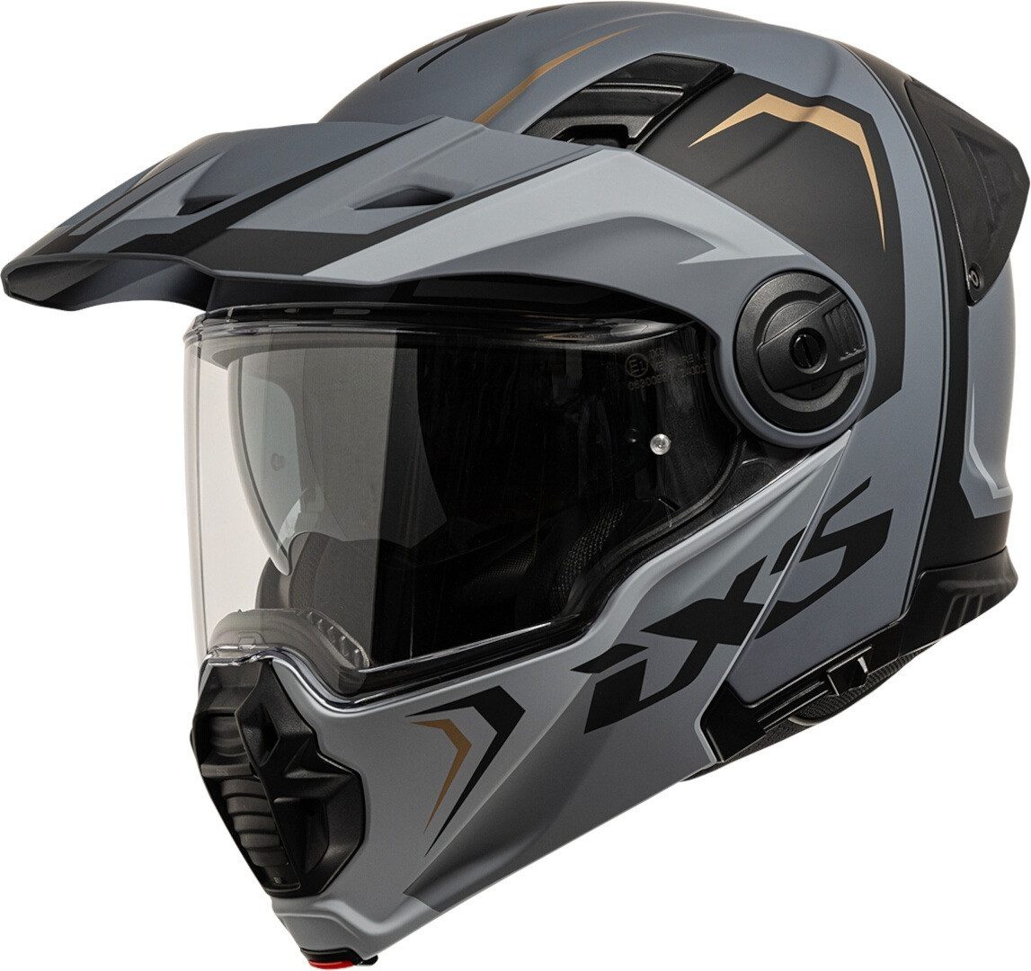 IXS Motorradhelm Venture 1.0 Mips Klapphelm, integriertes Sonnenvisier,Notfallsystem-Polsterung (EQRS)