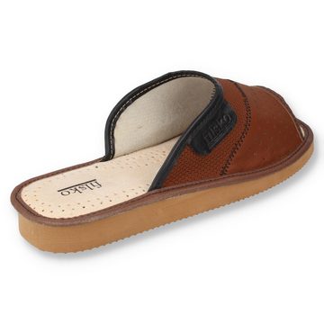 filsko Hausschuhe Herren Open-Toe Hausschuh (1 Paar, mit EVA Laufsohle) Memory-Foam