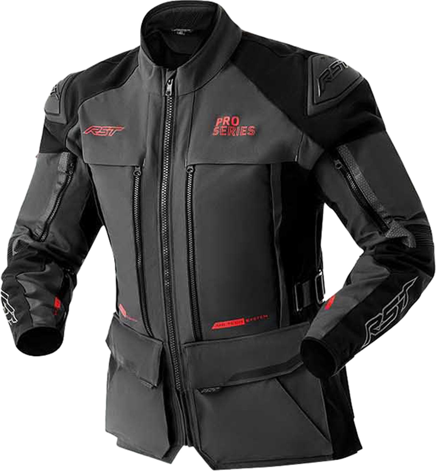 RST Motorradjacke Pro Series Adventure D3O wasserdichte Motorrad Textiljacke Ellenbogenprotektoren enthalten,herausnehmbares Innenfutter,Schul