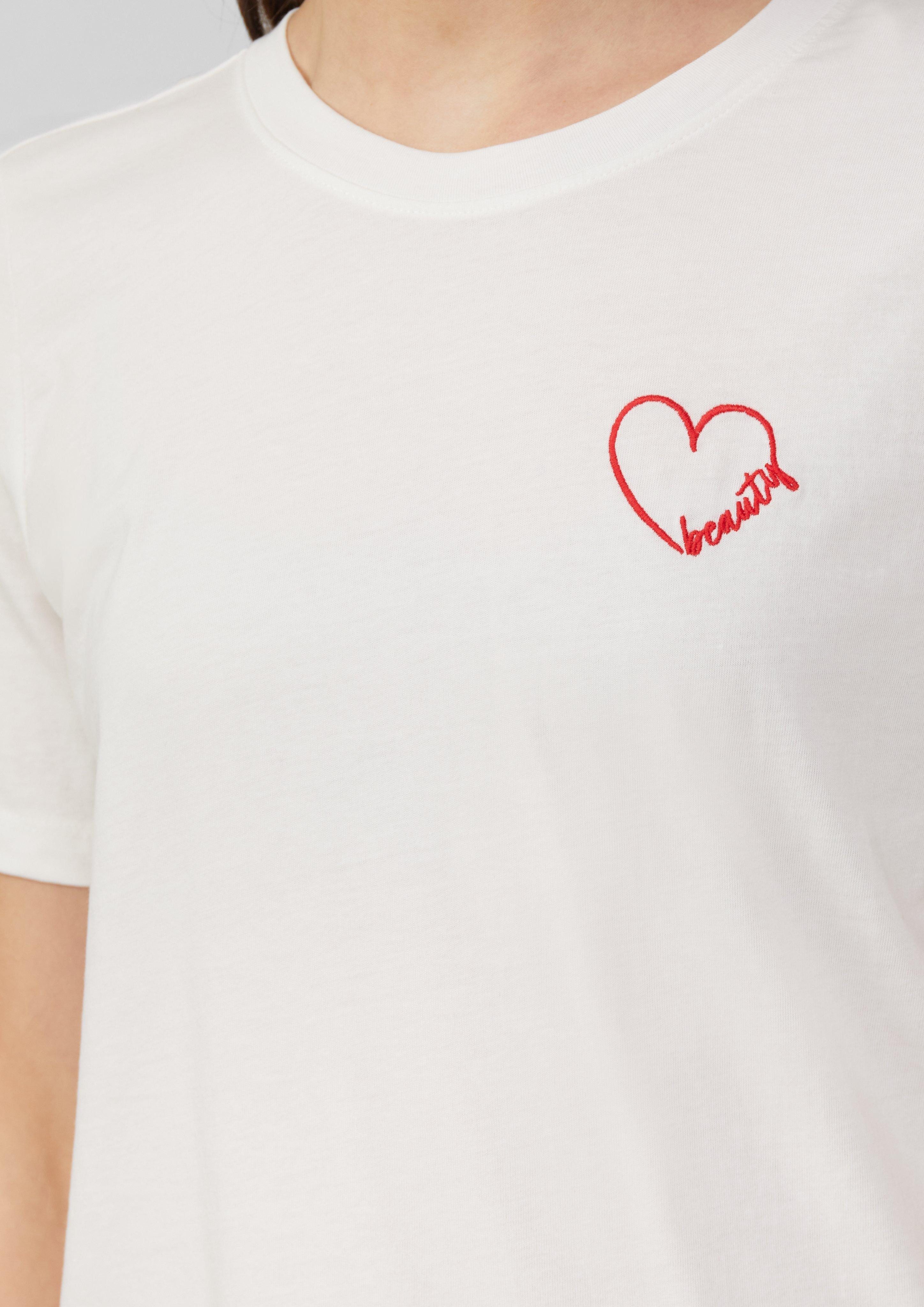 s.Oliver Kurzarmshirt Jerseyshirt aus Baumwolle mit günstig online kaufen