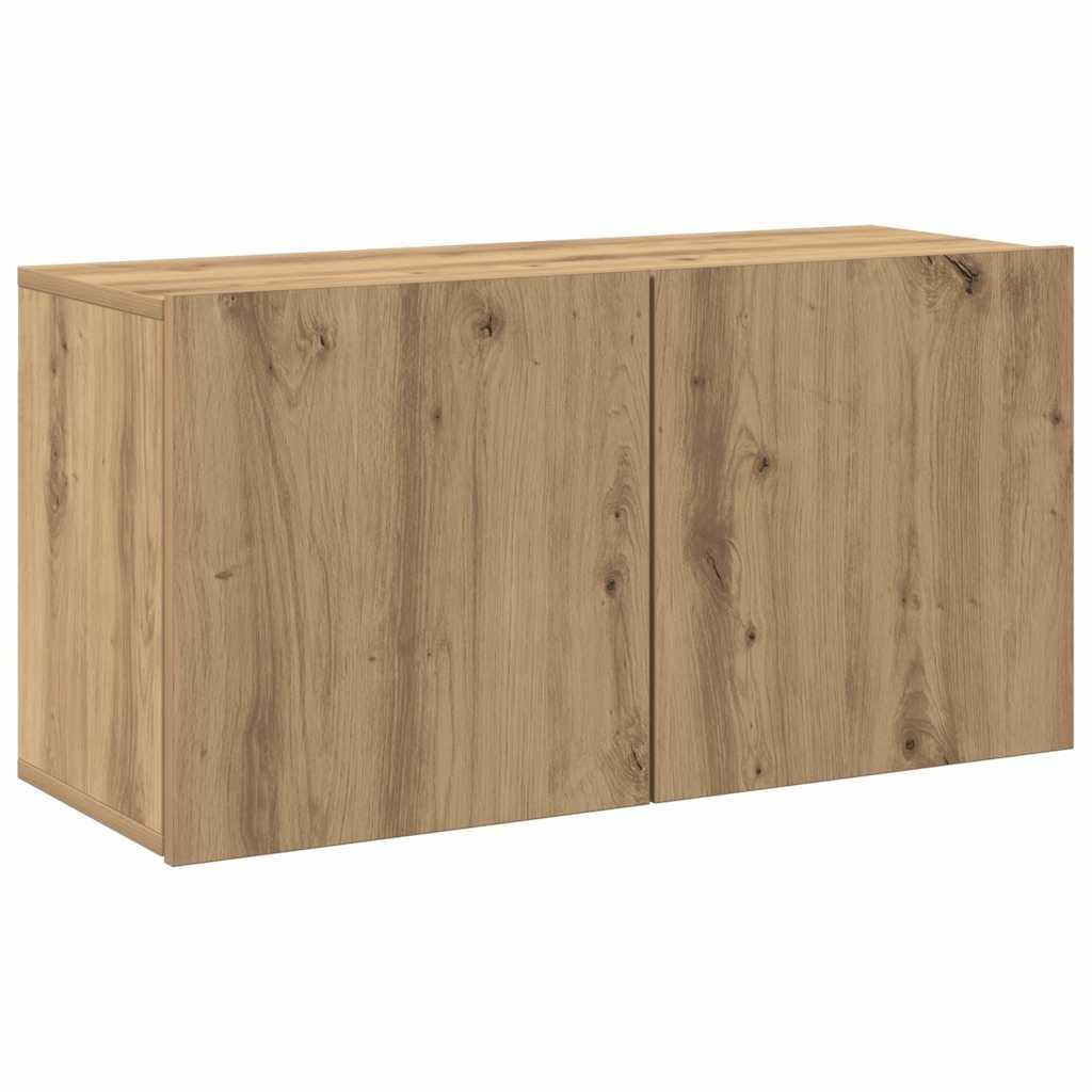 vidaXL TV-Wand TV-Wandschrank Artisan-Eiche 80x30x41 cm, (1-St) günstig online kaufen