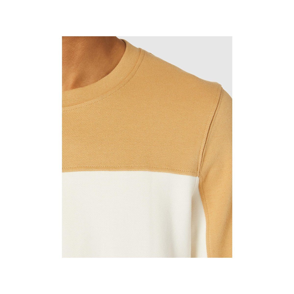 TOM TAILOR Sweatshirt beige regular (1-tlg)
