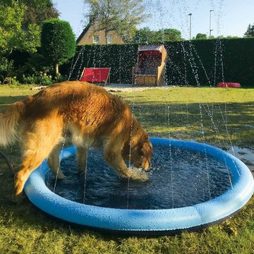 Karlie Wasserspielzeug Hunde Wasserspielmatte Splashy Mat, Derbes, 0,4mm dickes, widerstandsfähiges Bodenmaterial, (1-tlg) Wasseranschluss ist nötig