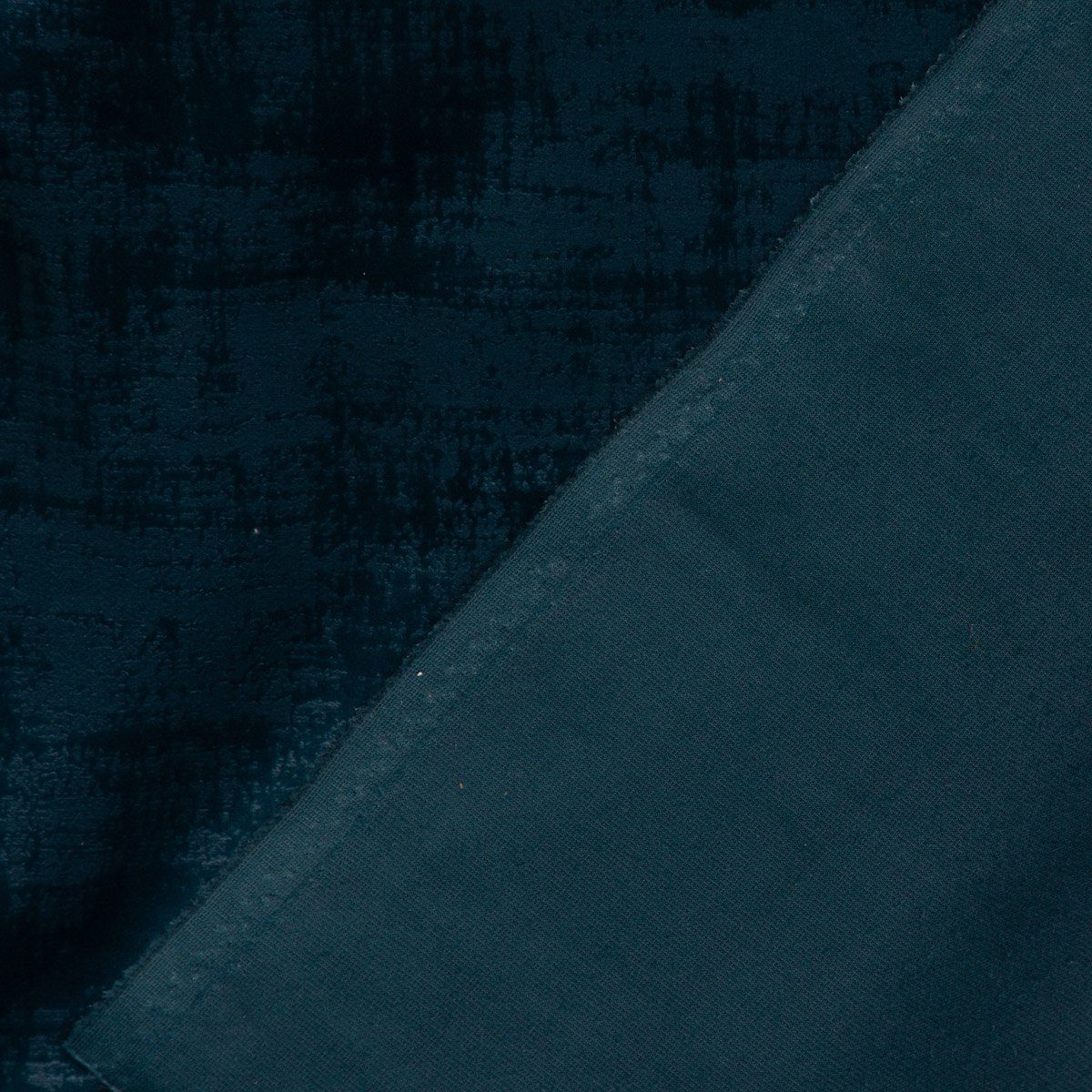St), blickdicht, Marble uni Struktur mit 245cm, Vorhang Velvet Ösen SCHÖNER Vorhang made Germany, Samt in Samt, LEBEN. LEBEN., handmade, vorgewaschen SCHÖNER (1 blau