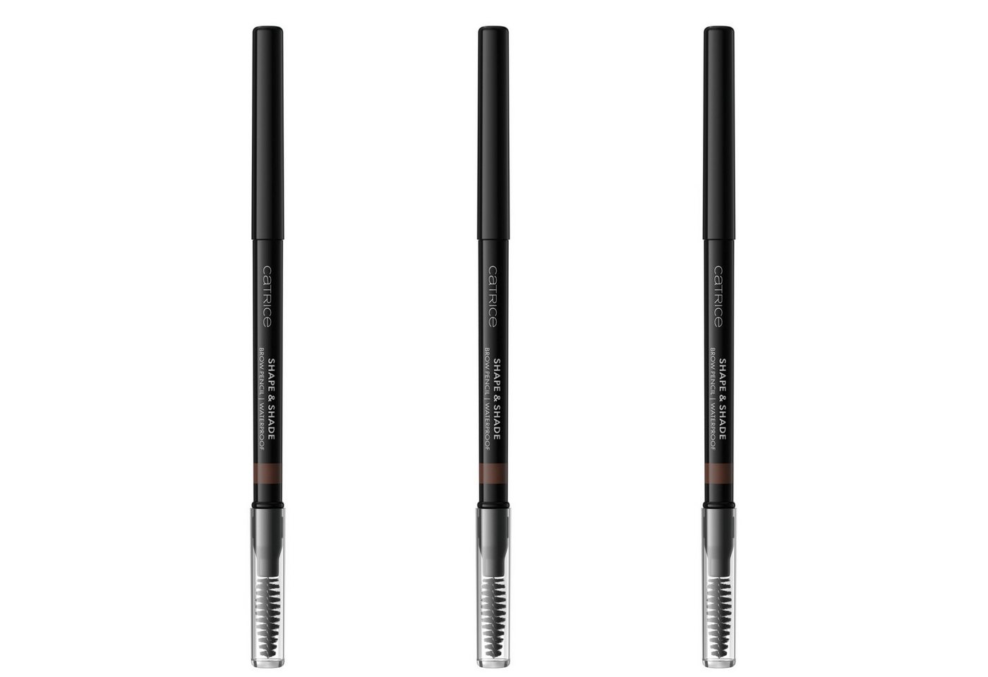 Catrice Augenbrauen-Stift SHAPE & SHADE BROW PENCIL WATERPROOF, 3-tlg., für präzises Formen & Definieren
