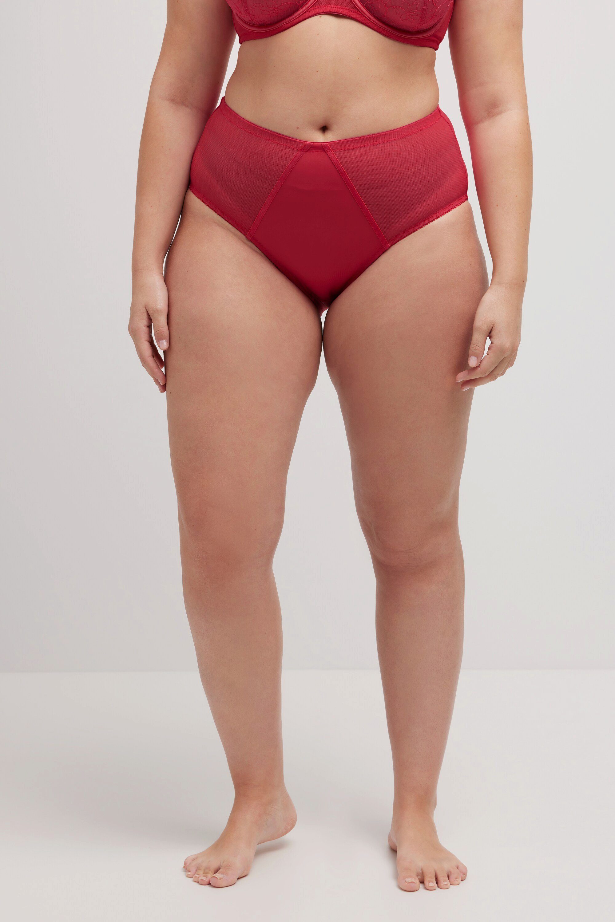 Ulla Popken Slip Midislip Mikrofaser Satinpaspel