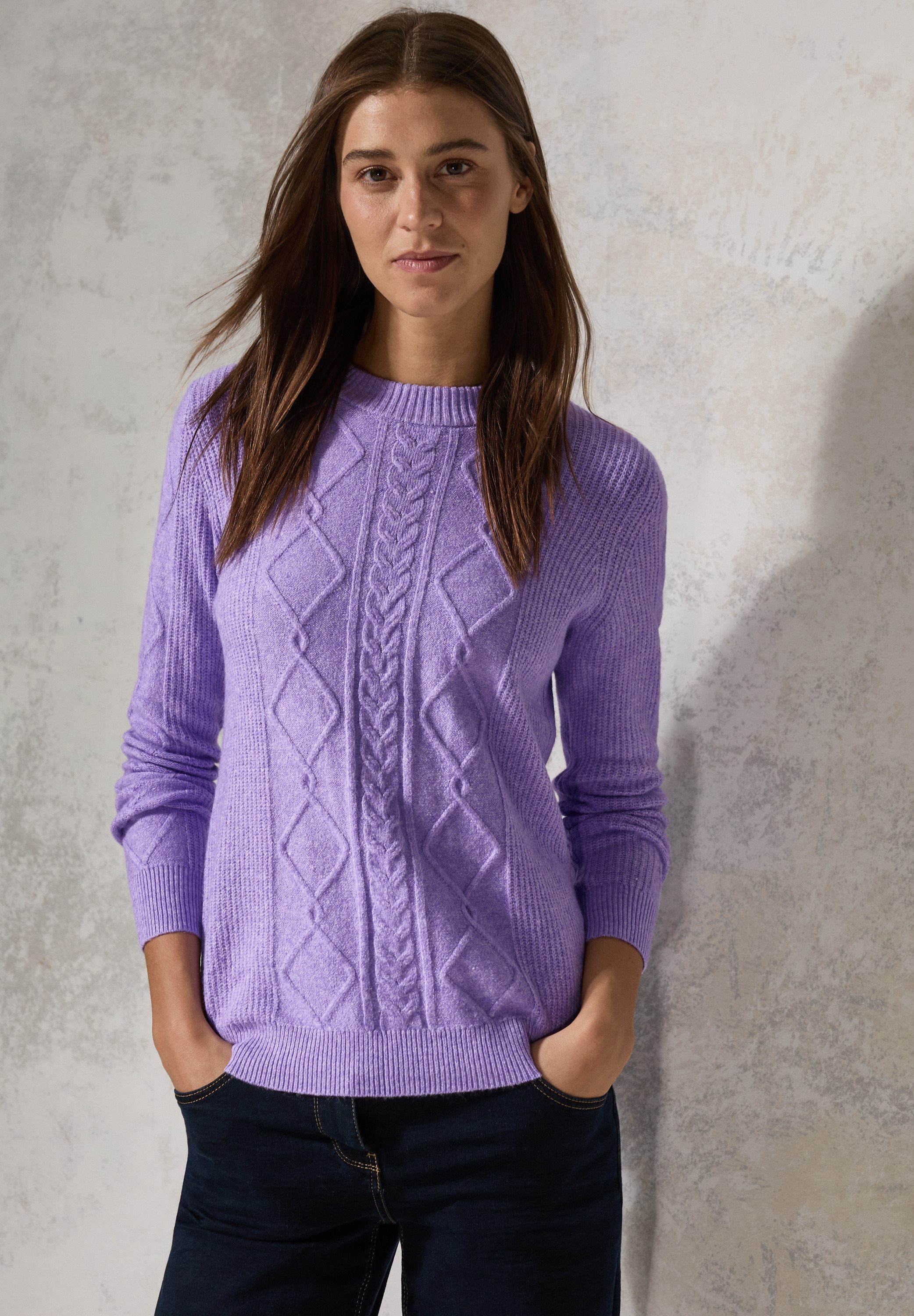 CECIL Strickpullover aus softem Materialmix günstig online kaufen