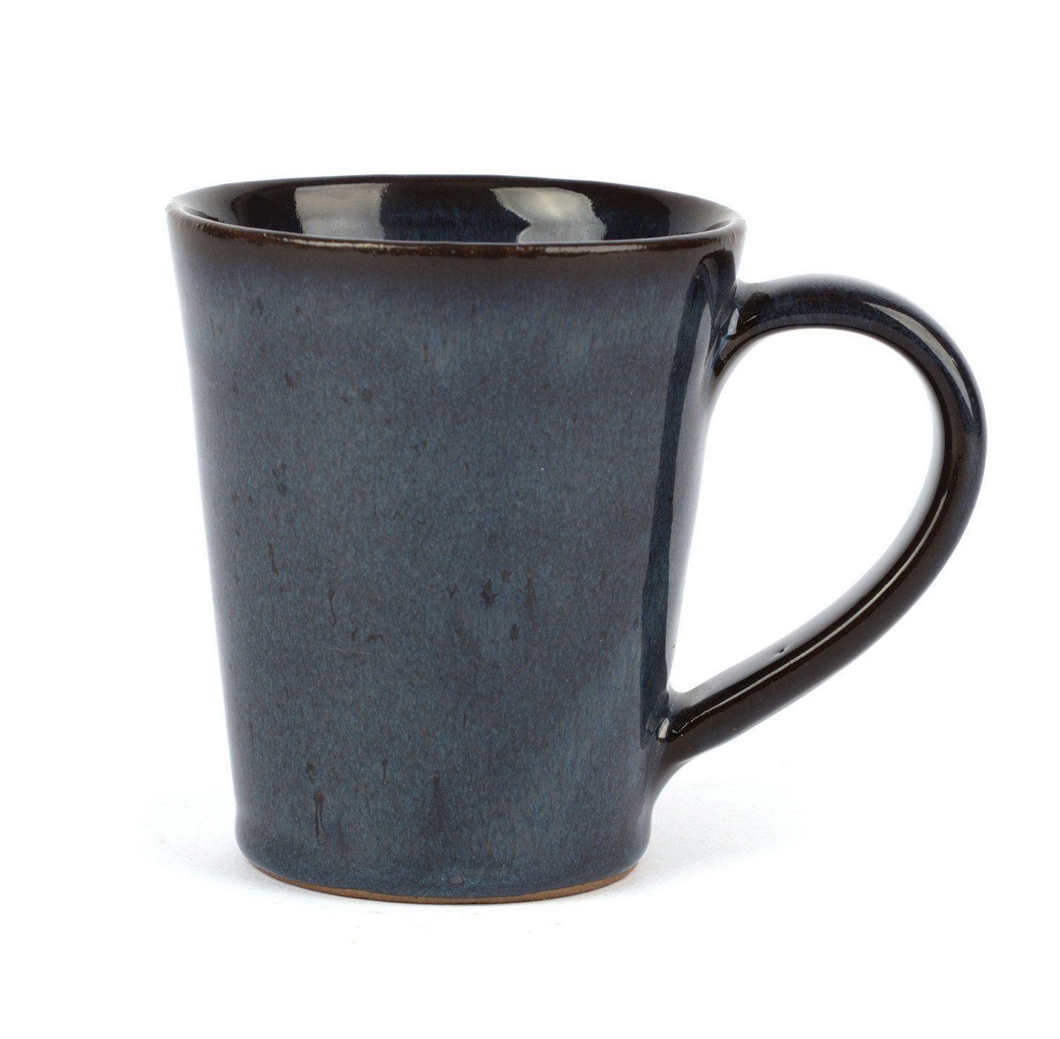 El Puente Tasse Kaffeebecher "Thimi" schwarzblau aus Keramik
