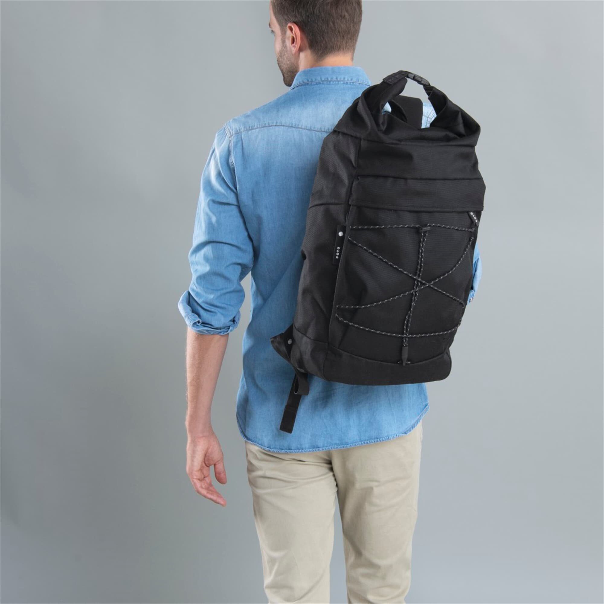 28 L nachhaltig, QUALI:FIRE Daypack, eoto Rucksack FIRE Schwarz