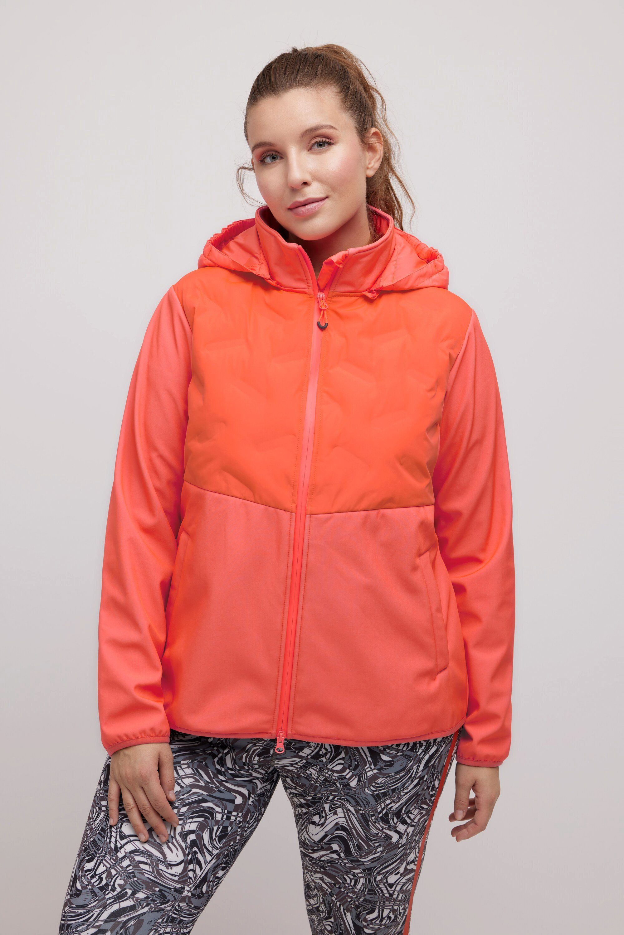 Ulla Popken Softshelljacke Funktions-Softshelljacke Steppeinsätze