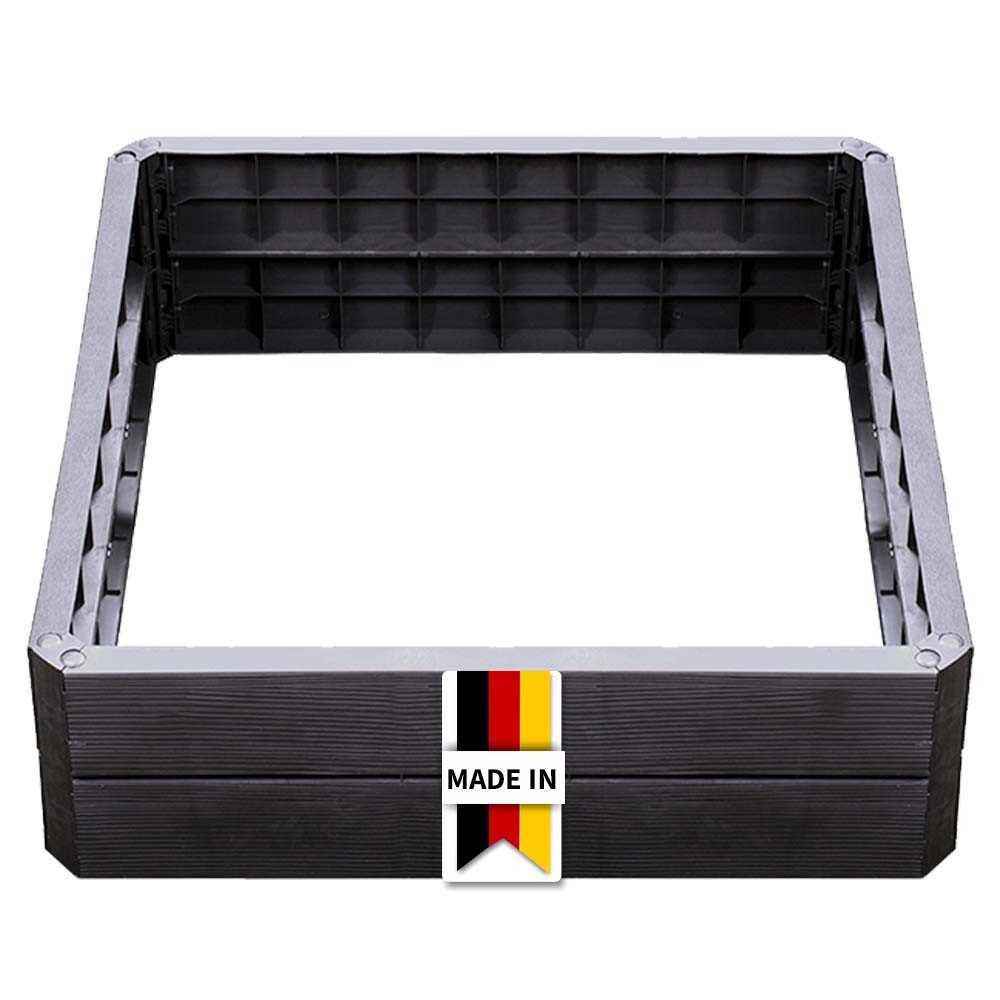 GARANTIA Hochbeet ERGO QUADRO L Hochbeet-System Wood 4 Paneele inkl. Verbinder