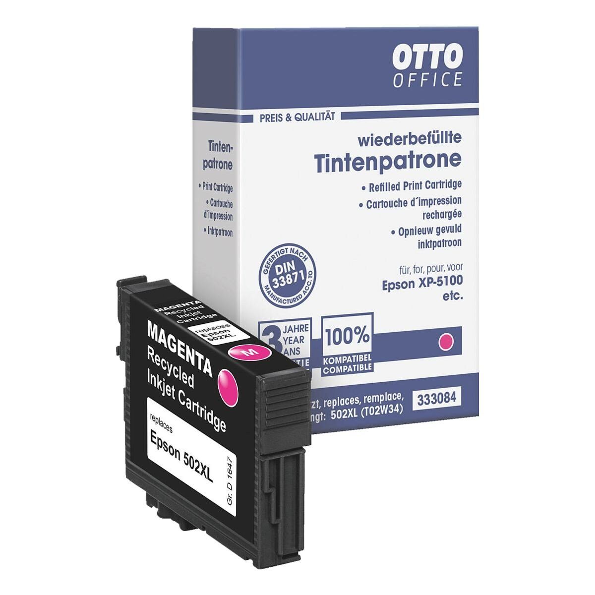 Otto Office magenta) (für (T02W34) 502XL Epson 502XL, Office Tintenpatrone