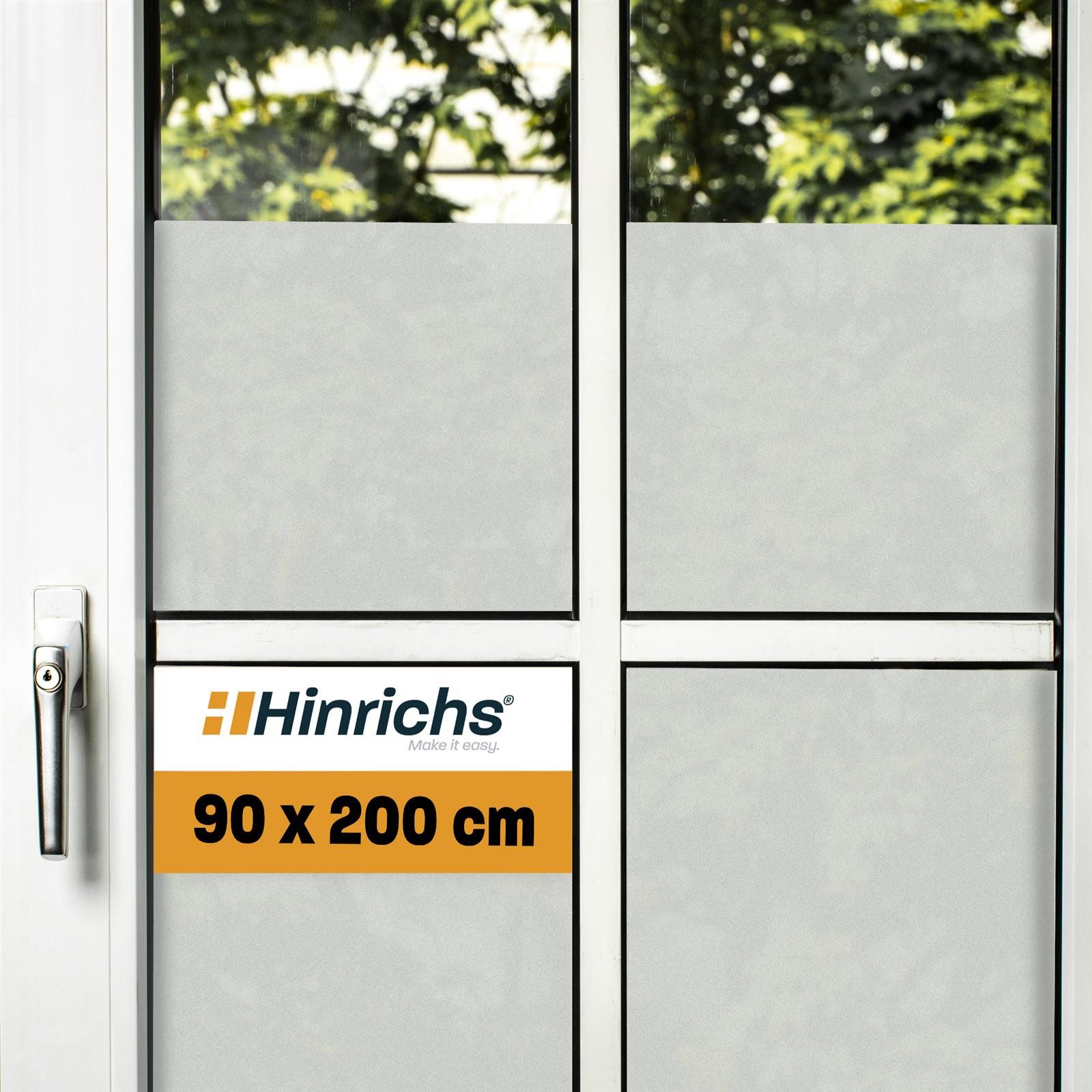 Hinrichs Fensterfolie Fensterfolie 90 x 200cm mit Rakel, Lichtschutz, mit Rakel