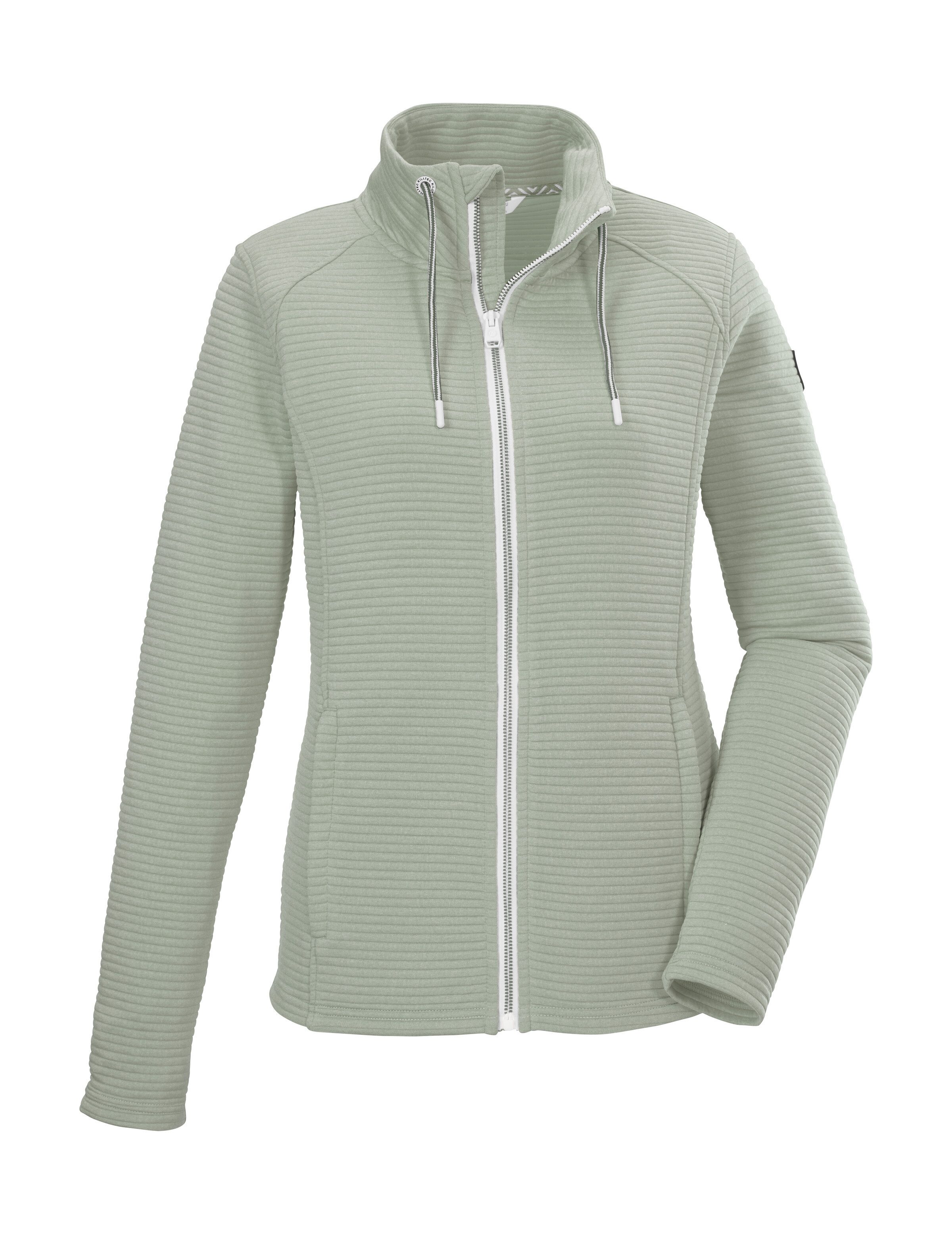 Killtec Strickjacke KOS 24 WMN FLX JCKT Damenjacke mit Comfort-Stretch und Kinnschutz, seitliche Taschen