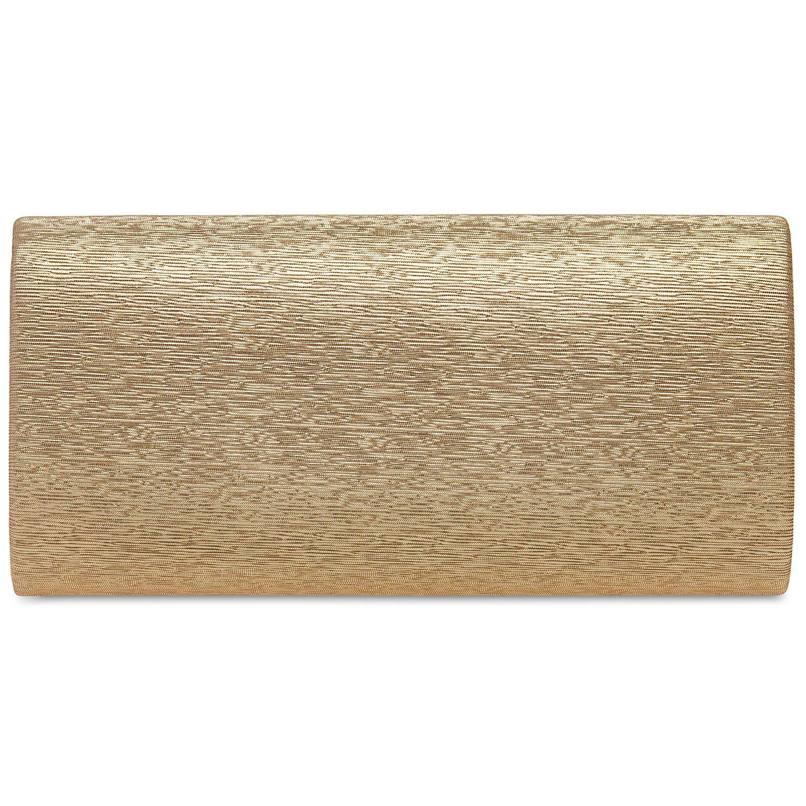Caspar Clutch TA518 Damen kleine elegante Glanz Abendtasche
