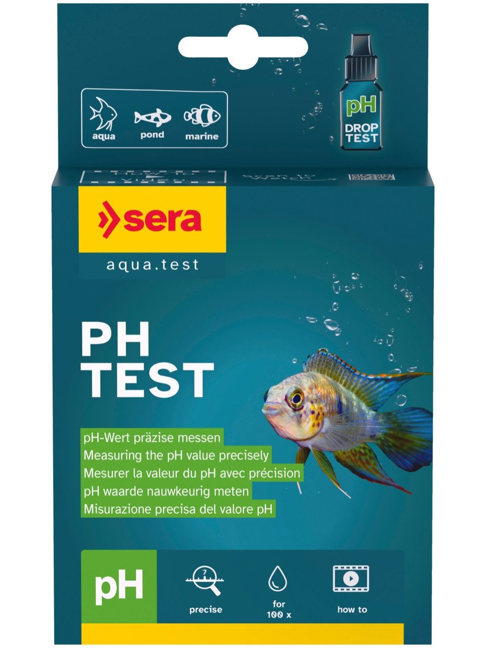 Sera Aquariumpflege Sera Aquariumwassertester pH-Test 15 ml