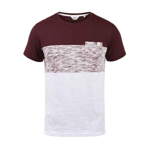 !Solid Rundhalsshirt SDSinor T-Shirt mit Color Block