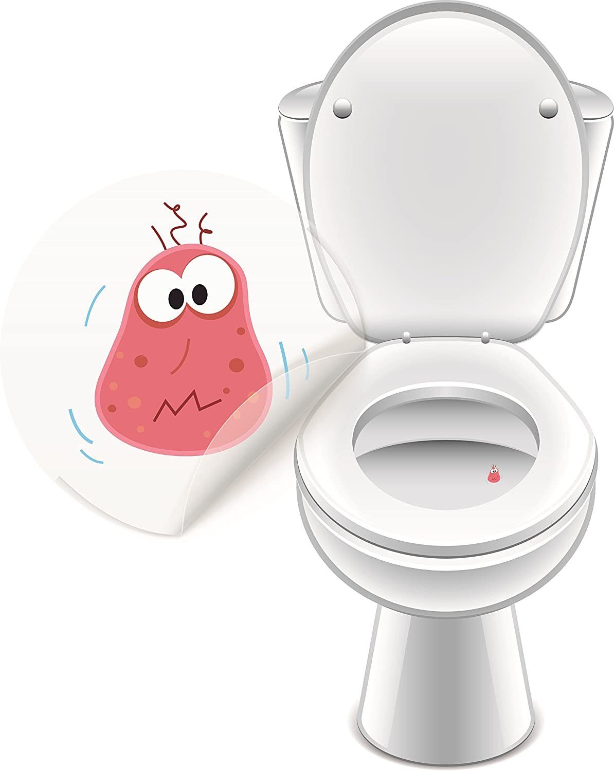 LK Trend & Style Sticker Töpfchentrainer Kinderset verschiedene Motive zum Aufkleben, (8-tlg), Lerneffekt