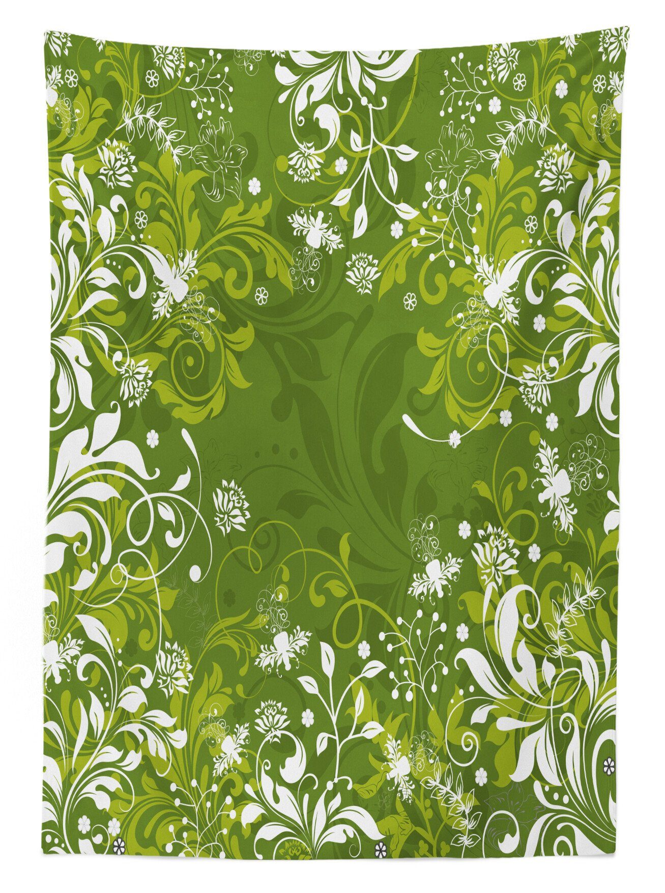 Abakuhaus Tischdecke Farbfest Grün Abstract Bereich den Natur Außen Klare Waschbar Floral geeignet Farben, Für