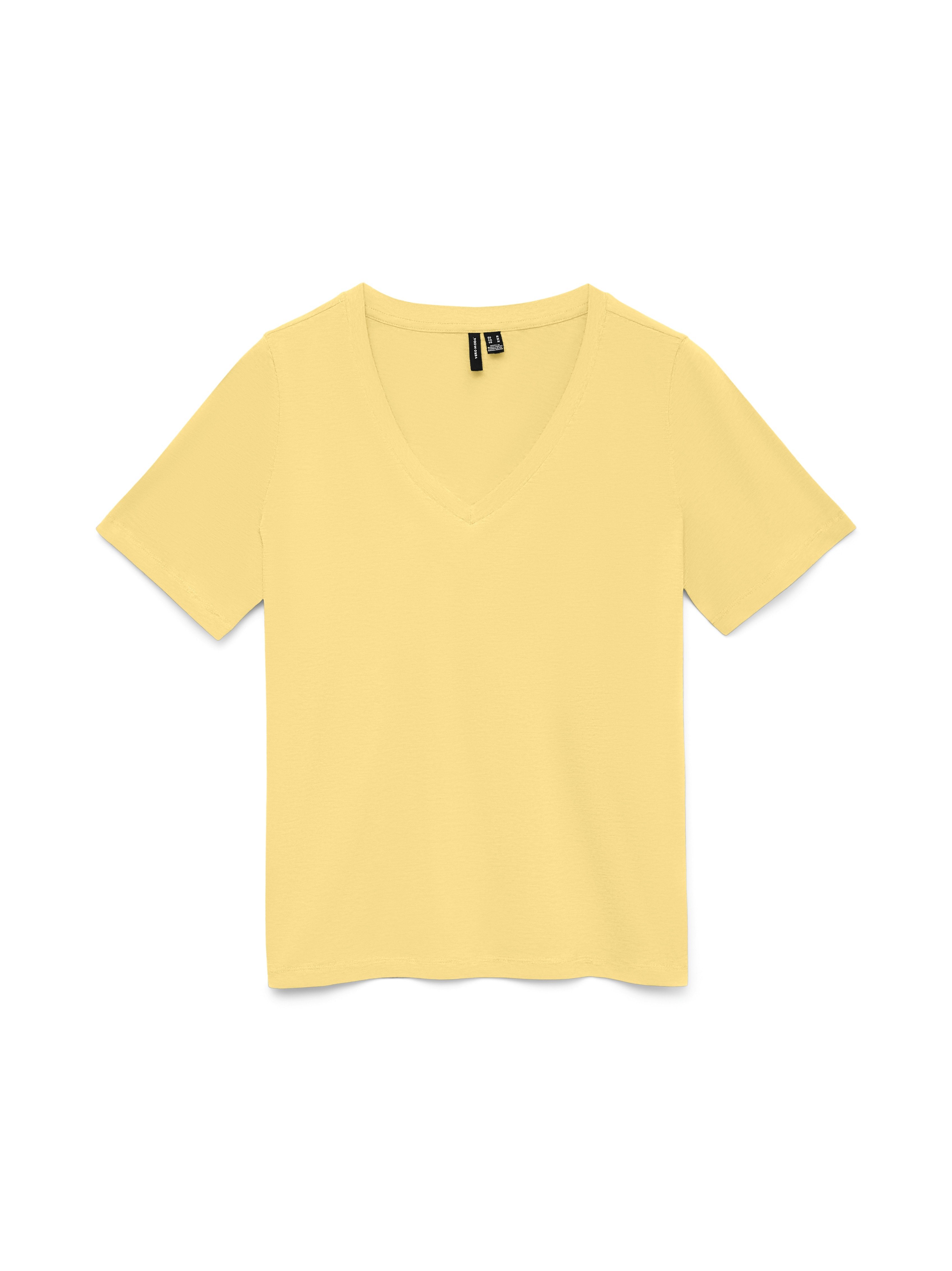 Kurzarmshirt VMPAULINA SS V-NECK T-SHIRT JRS NOOS