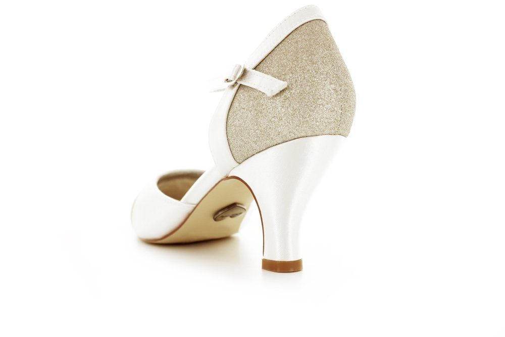 White Lady 701 Satin Pumps mit Glitter Slingpumps
