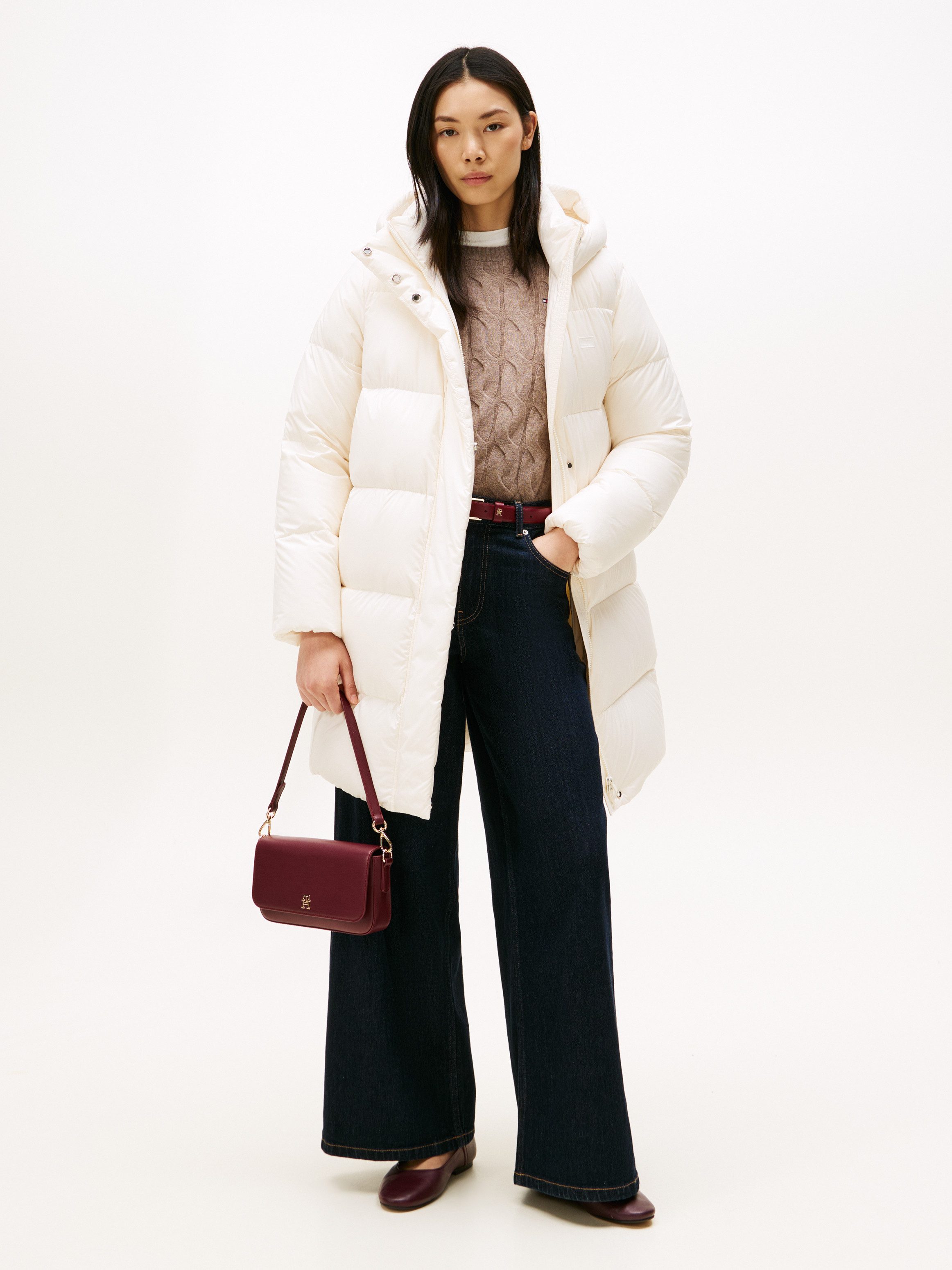 Tommy Hilfiger Steppmantel MODERN DOWN REG COAT mit wärmenden Material gefüttert