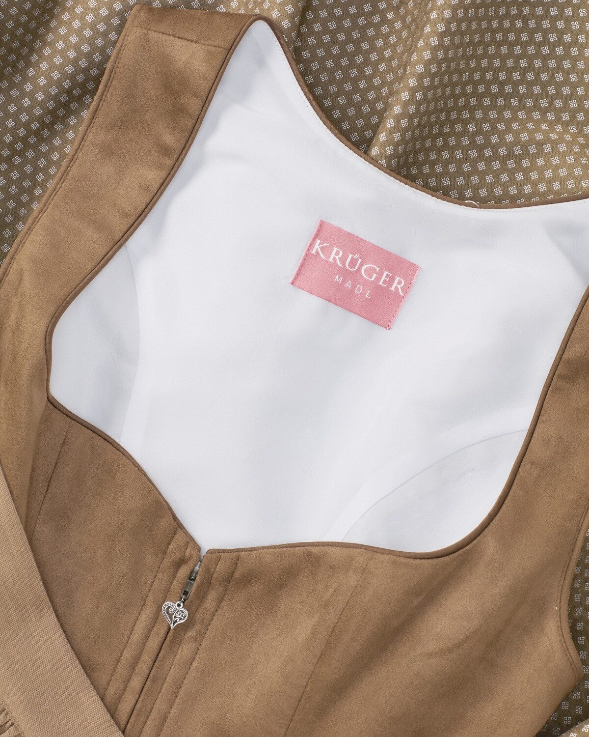 Krüger Madl Dirndl Midi-Samtdirndl Sylvara
