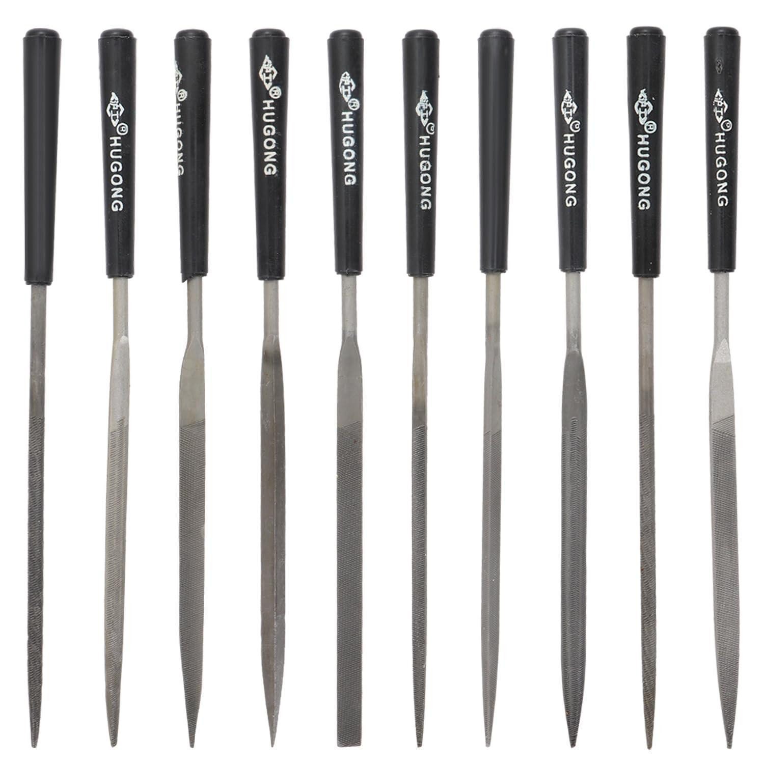 LuxusKollektion Feile Nadelfeilen Set 10tlg. Mini Diamant, (10 St)