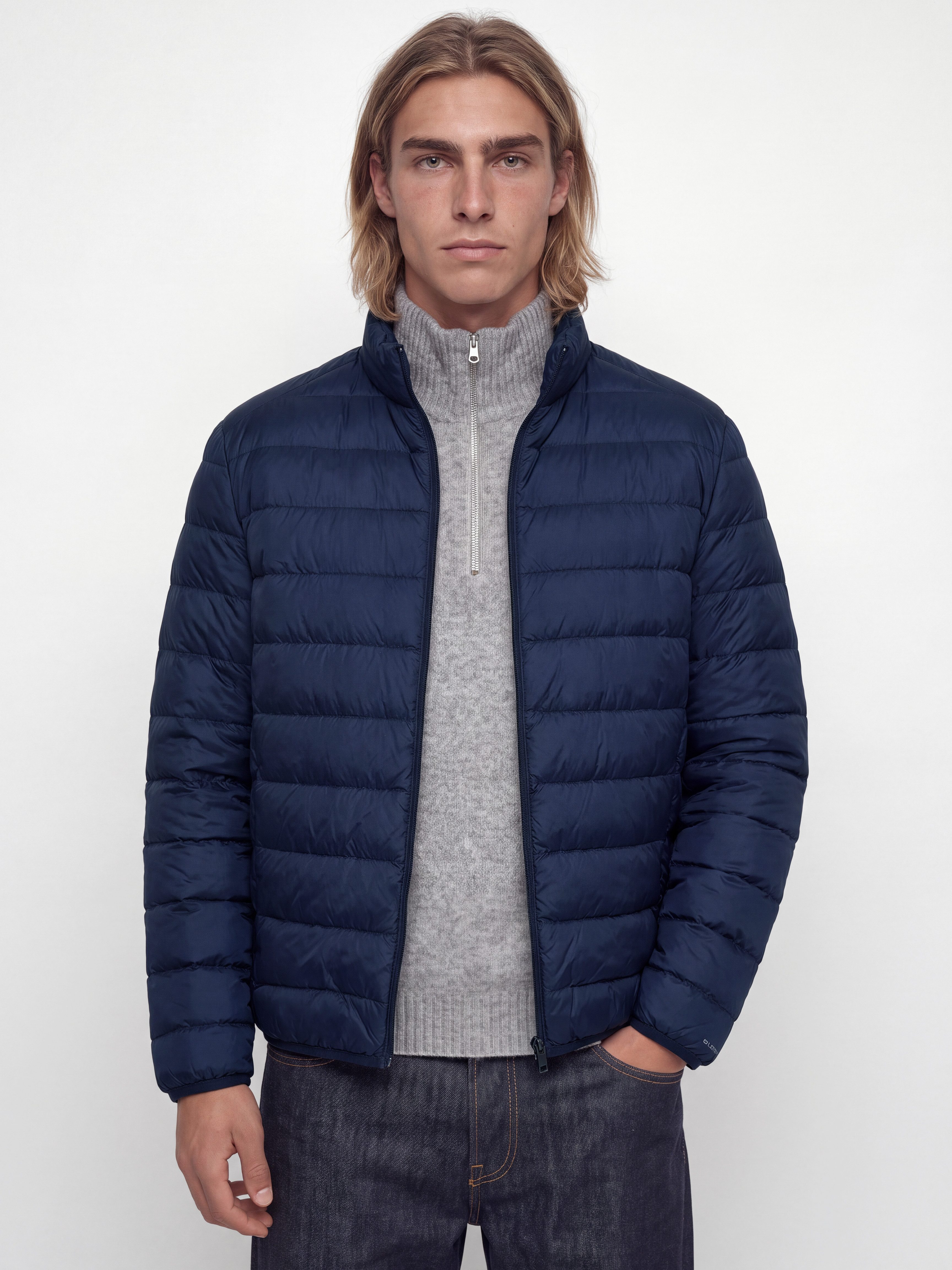 Jack & Jones Steppjacke JJEBERG LIGHT DOWN COLLAR PUFFER NOOS Kunstfaser, regular fit