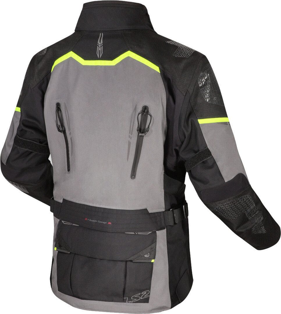LS2 Motorradjacke Apollo wasserdichte Motorrad Textiljacke 3-Lagen-Laminat,herausnehmbares Innenfutter